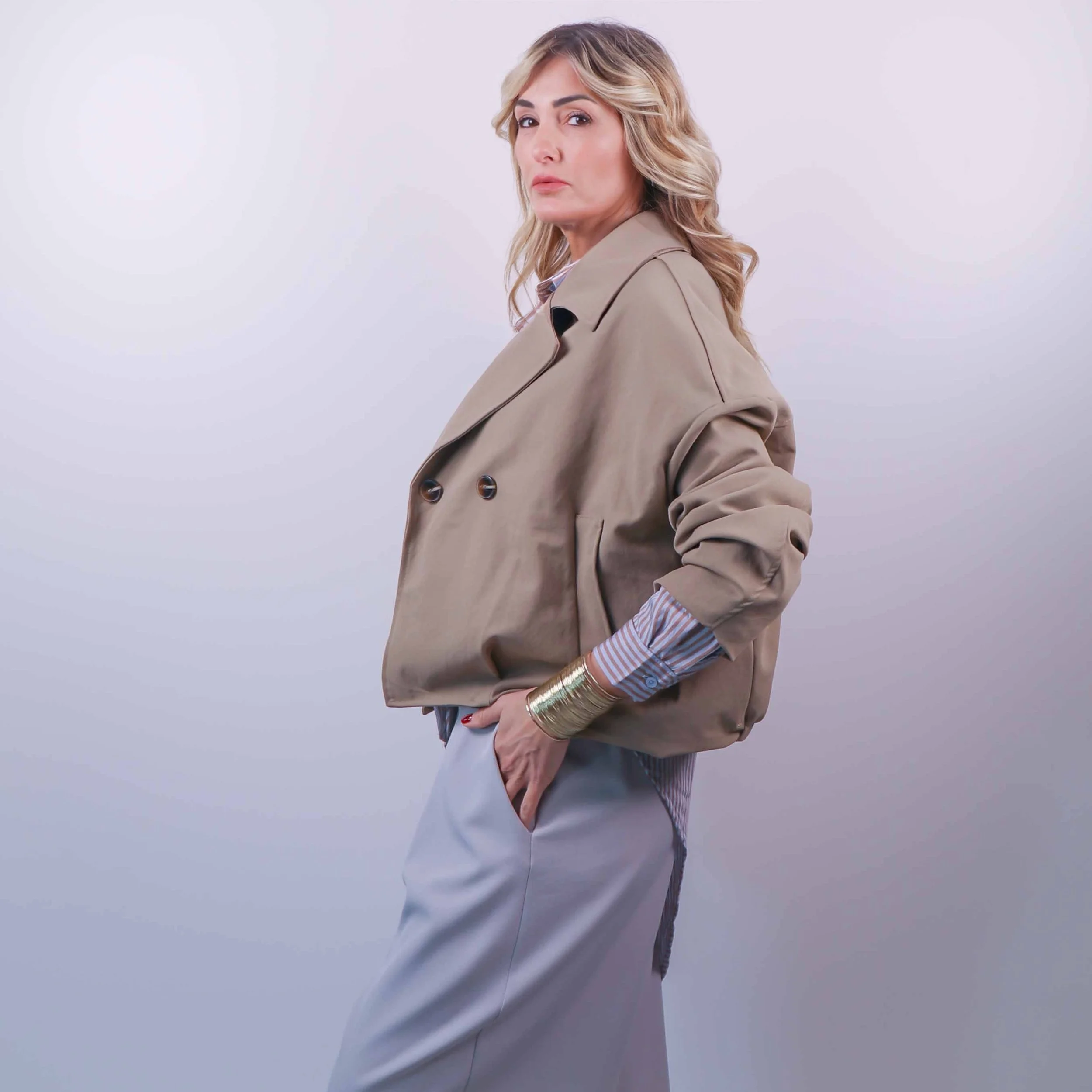 Giacca Doppiopetto “Soft Tailor” | Fango -10%