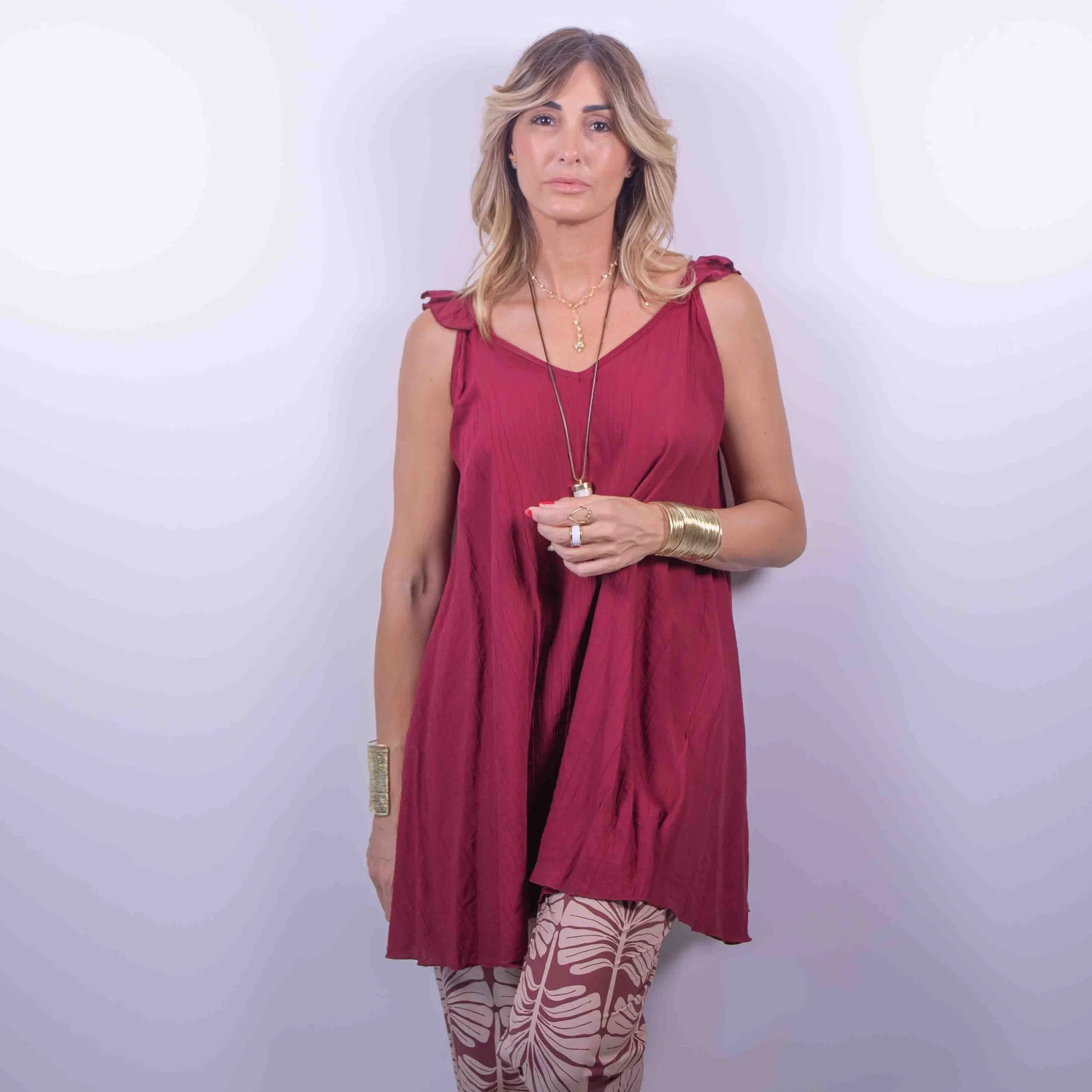 Abito/Maxi Blusa Summer | Bordeaux Lampone -10%