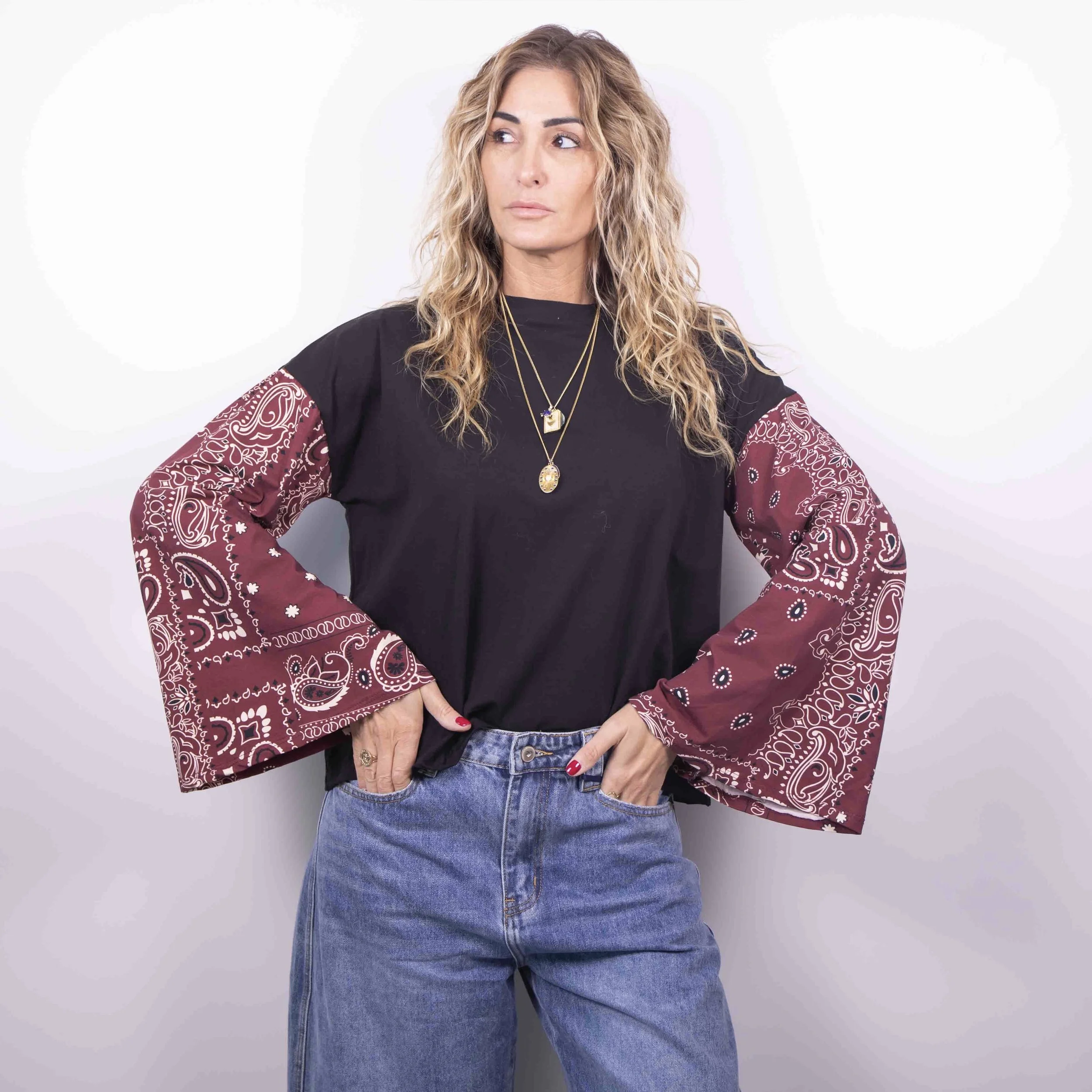 T-shirt Bandana Vibes | Bordeaux -10%