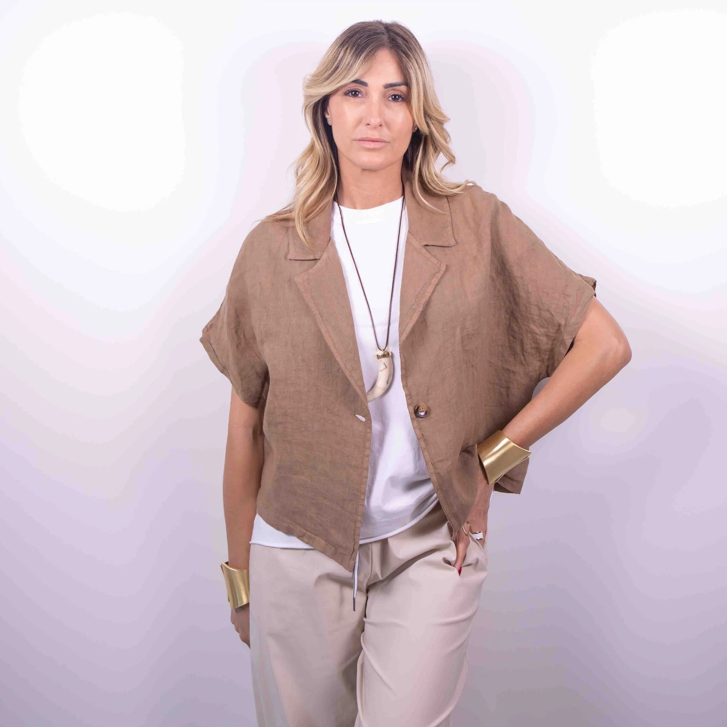Linen Collection | Giacca “Pure Linen” | Caffè Macchiato -10%