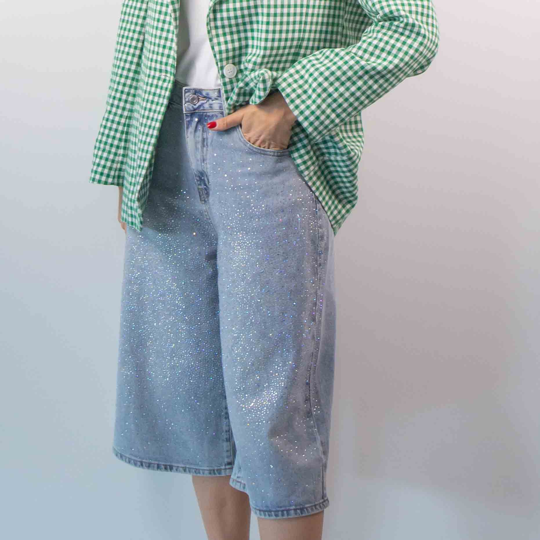 Bermuda Denim Glitter
