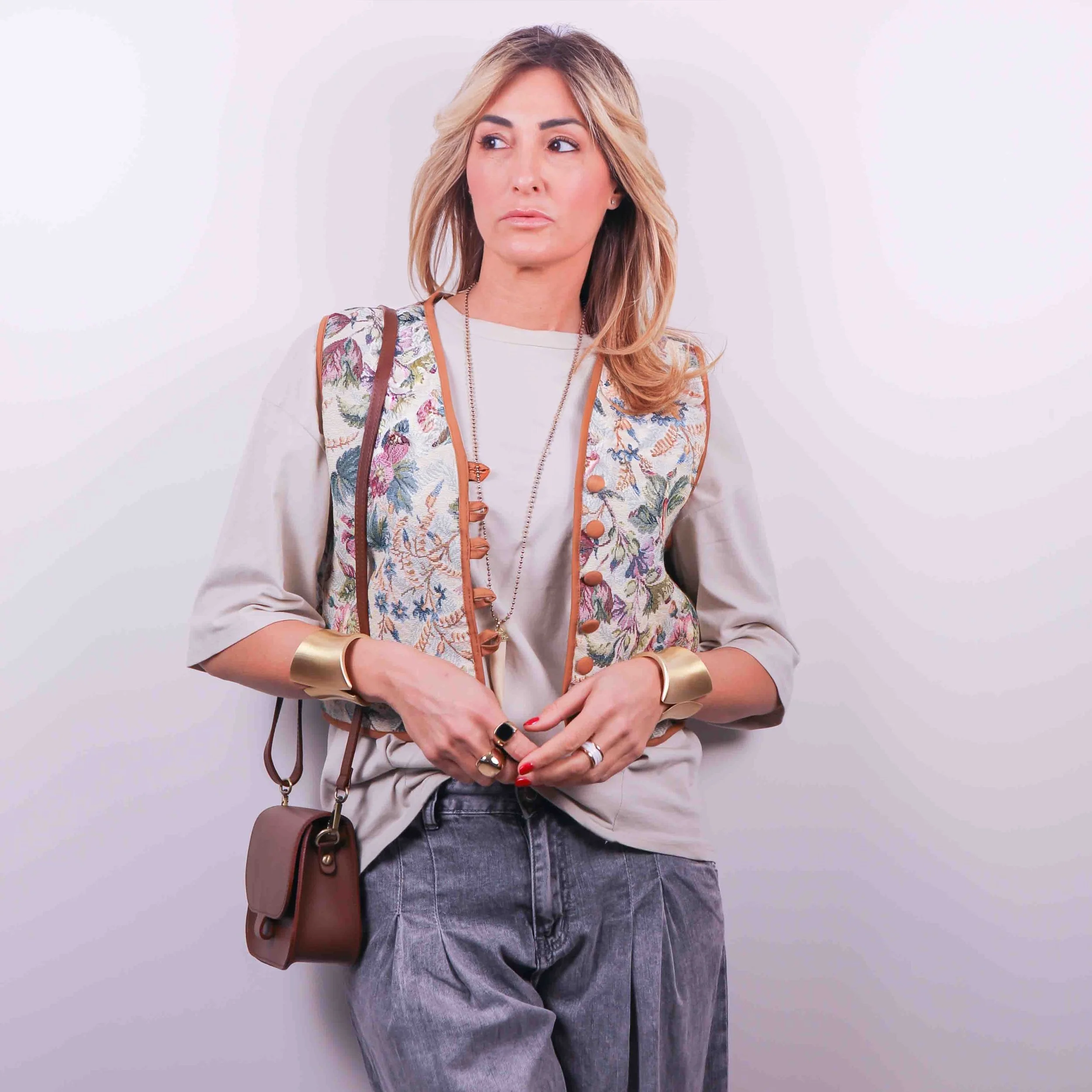 Gilet Jacquard Botanical | 2 varianti -10%