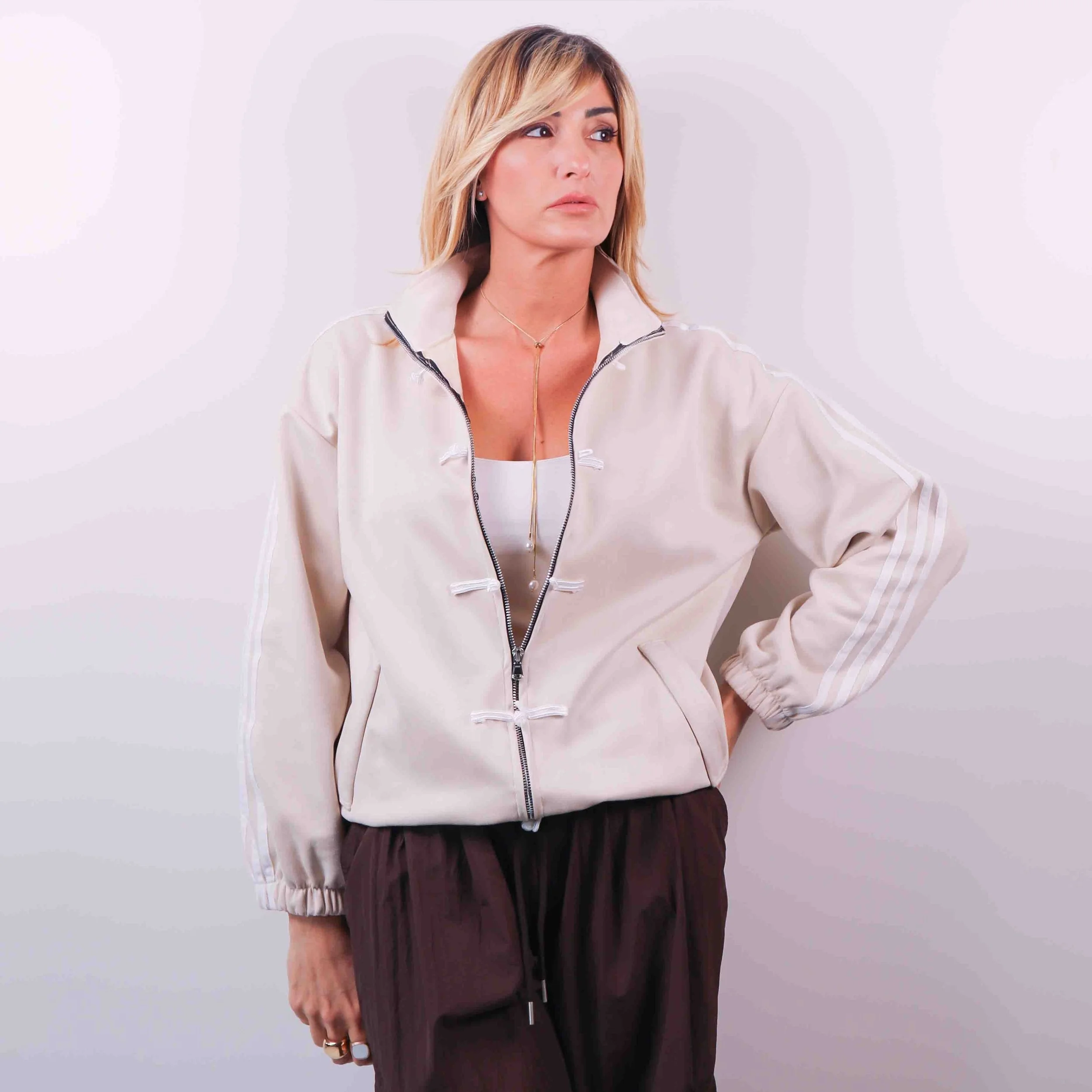 Bomber Suede Sport Club | Beige -10%