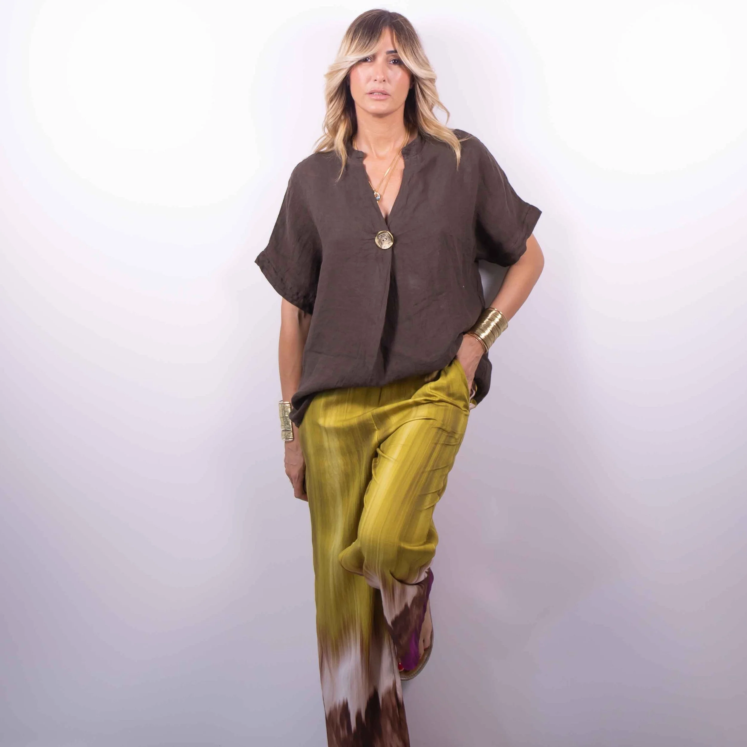 Pantalone Sunset Glow | Oliva -10%