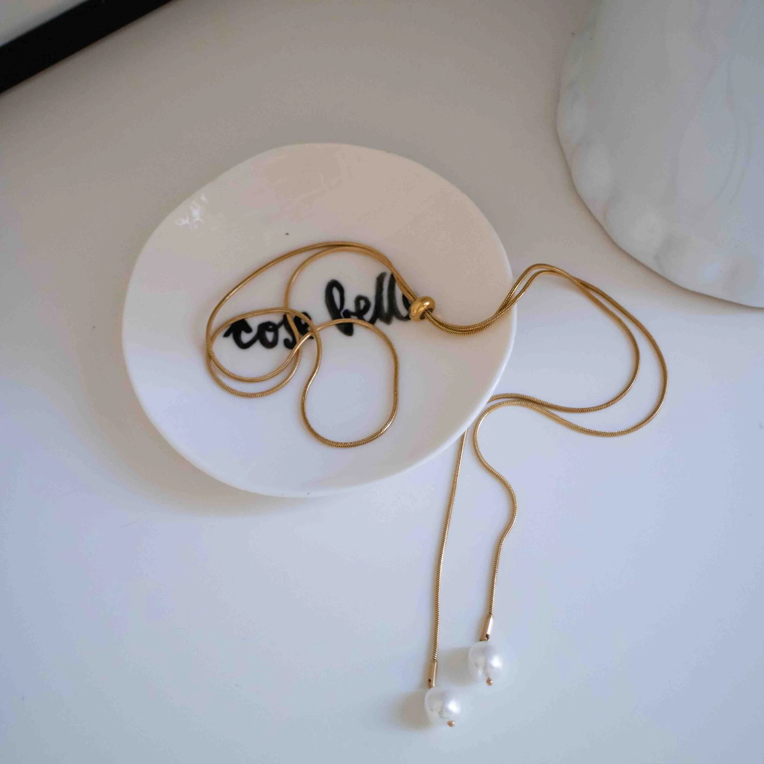 Pure Flow – Collana Scorrevole con Perle