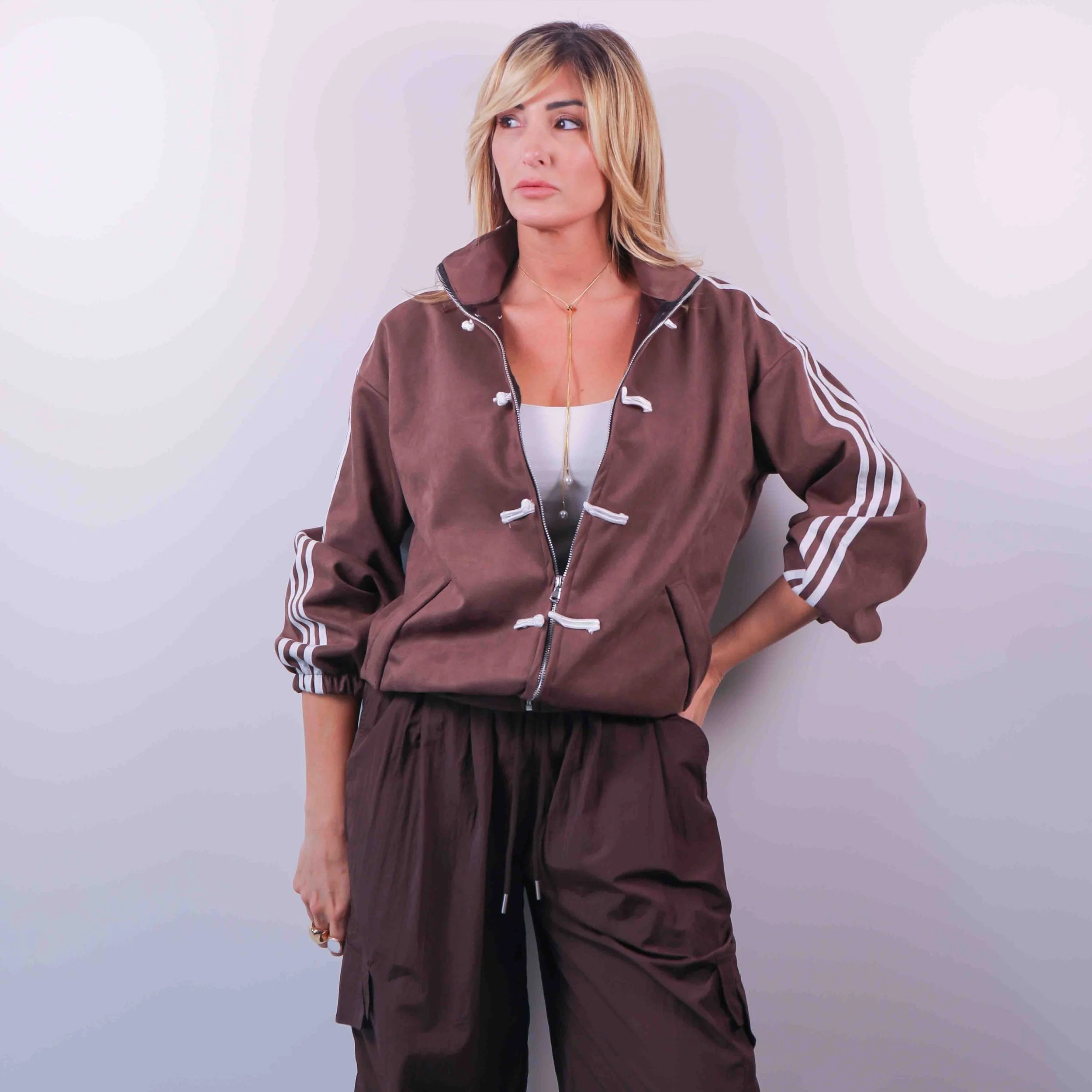 Bomber Suede Sport Club | Cacao -10%