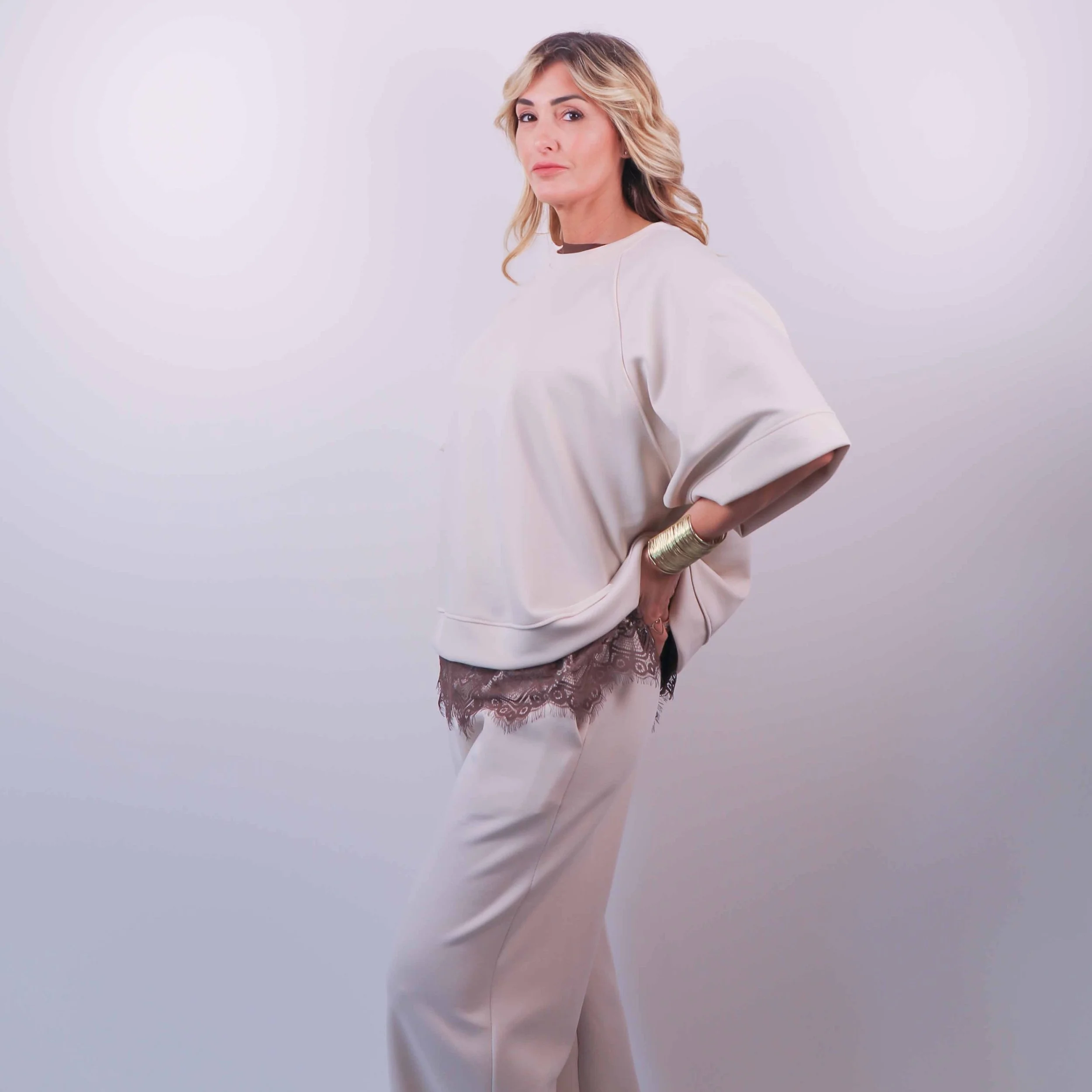 Set Felpa Over “Soft Mood” | Panna -10%