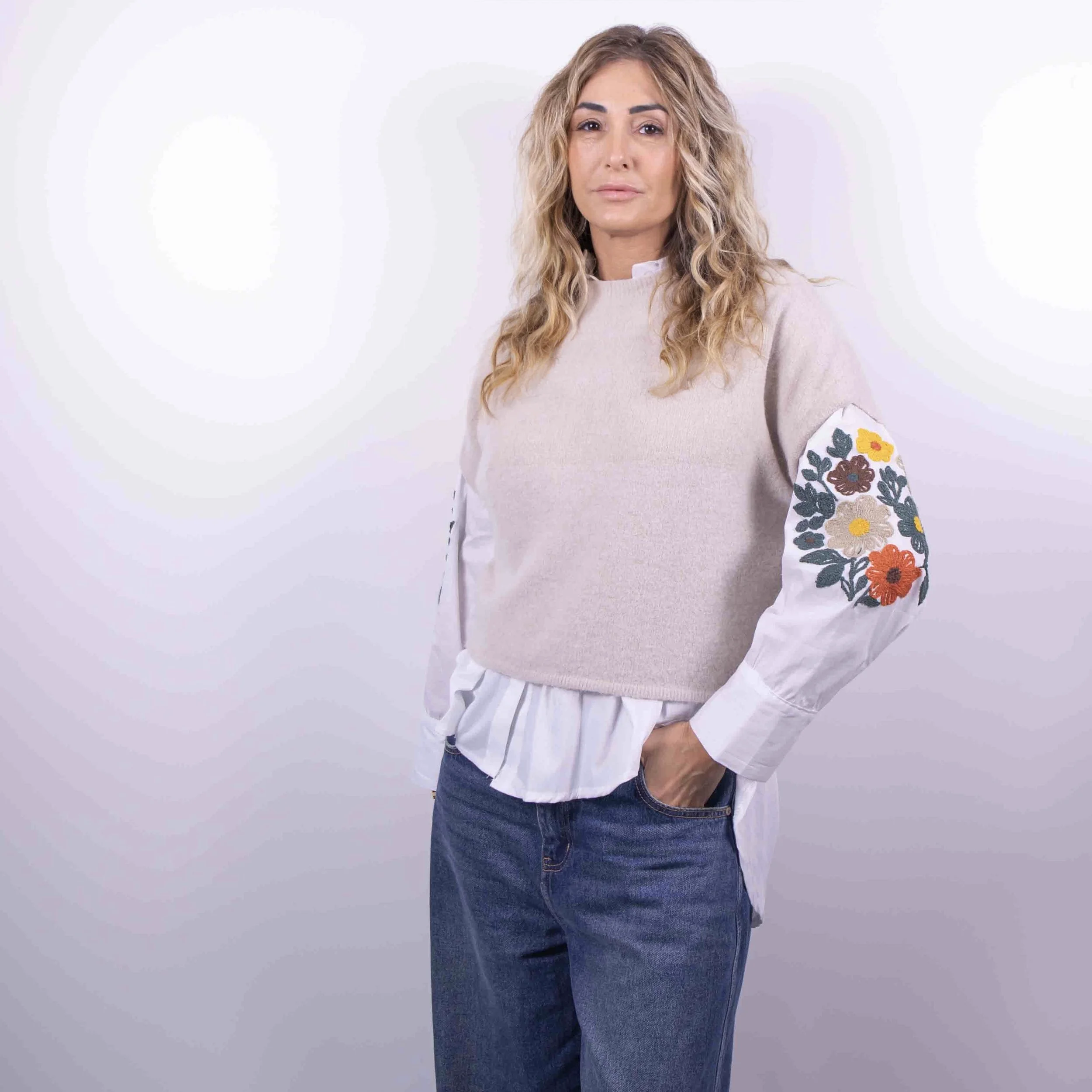 Maglioncino Soft Angora Cropped | Sabbia -10%