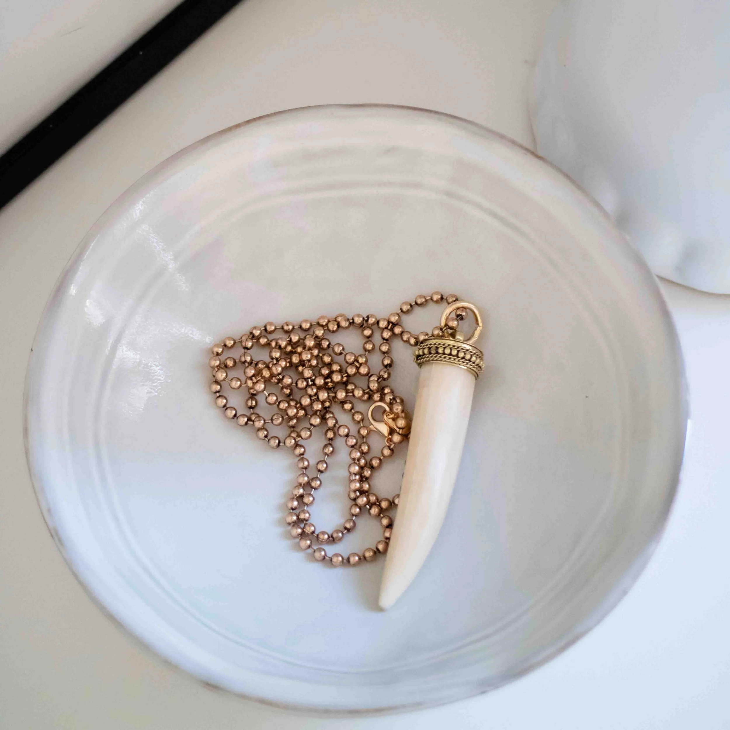 Desert Soul – Collana con Pendente Corno avorio