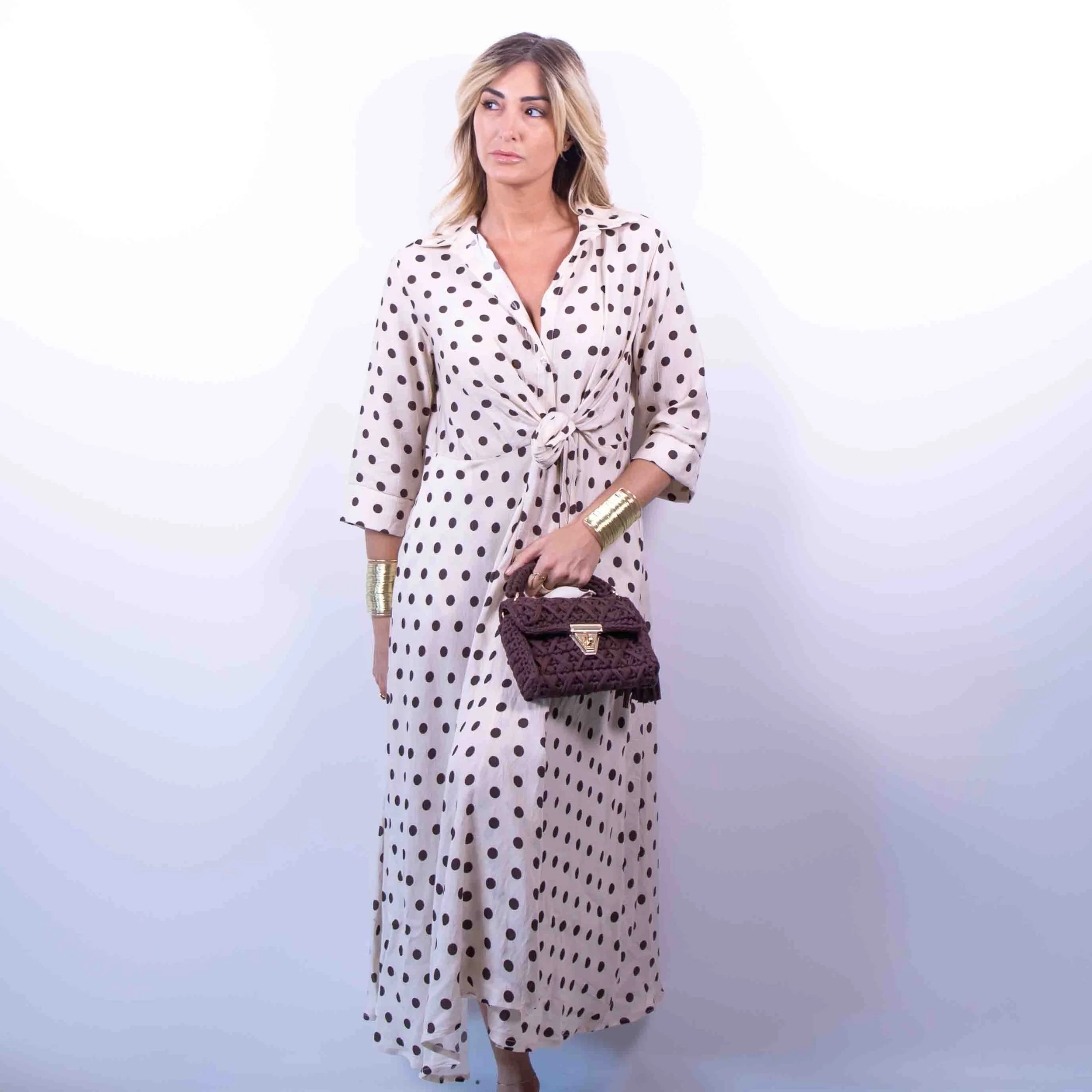 Abito Lungo Pois Matilda -10%