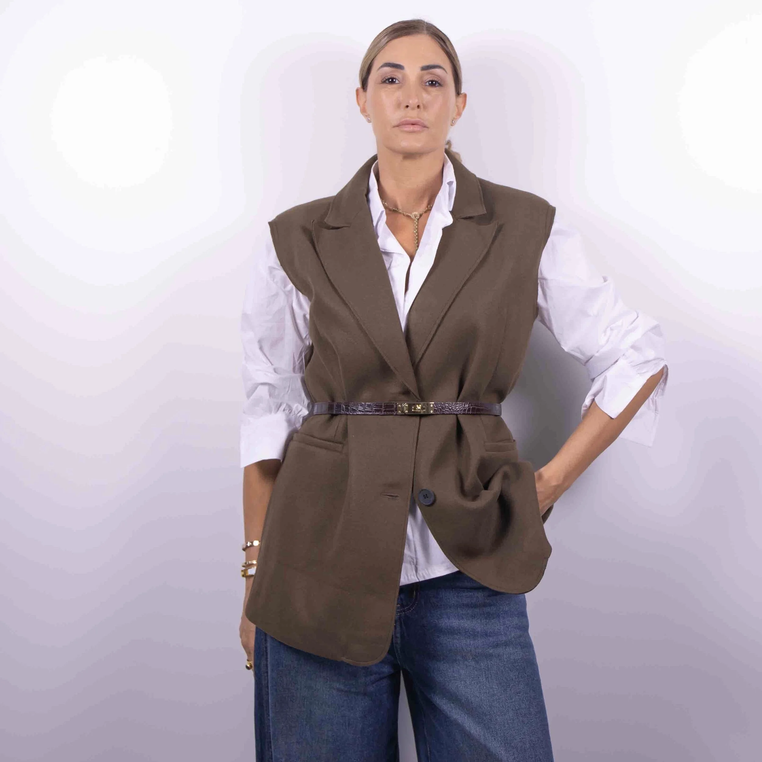 GILET TAILORED | Cioccolato -10%