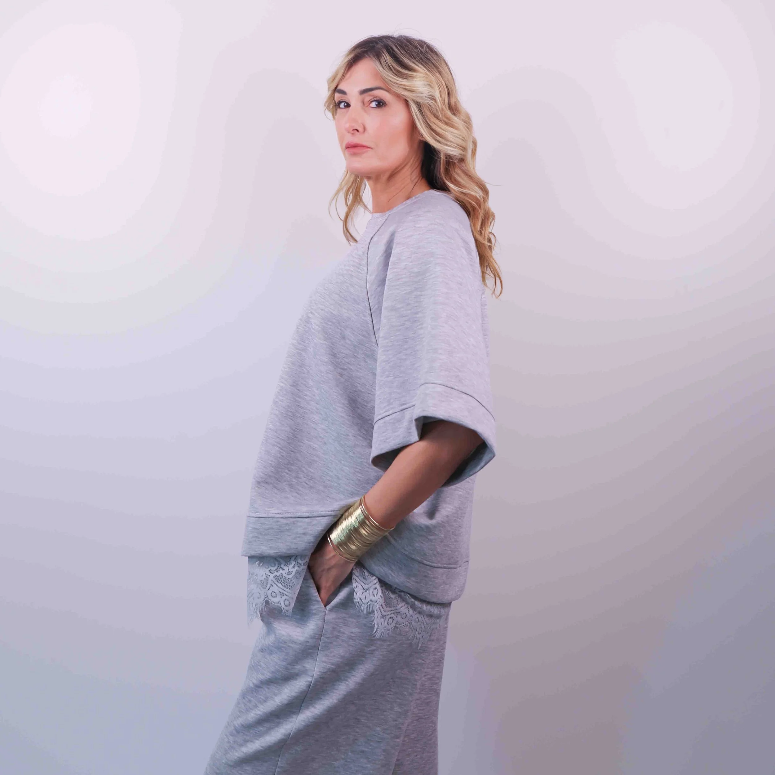 Set Felpa Over “Soft Mood” | Grigio -10%