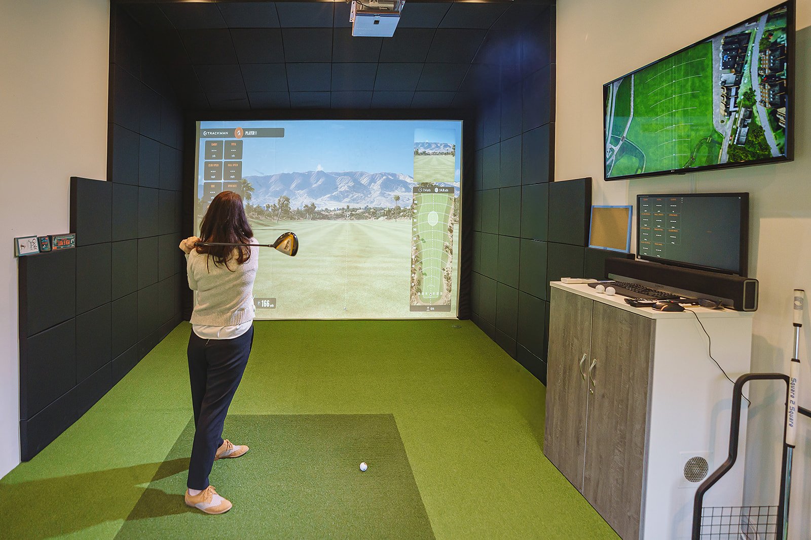 Golf Simulator Studio Outbuilding constructed by Yorkshire building company York Property Solutions