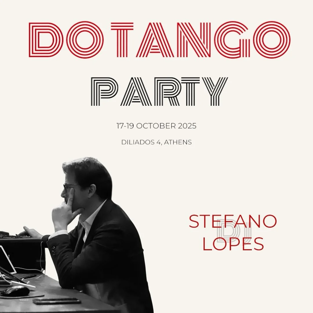 DO TANGO PARTYYYYY 🥳🥳🥳🥳 we are happy to announce our last minute entry!! The great Sicilian @stefalopes78 !!! Meet him and enjoy his music 17-19 OCTOBER IN ATHENS 🥳 DO TANGO PARTY 🥳 by Daniele and Olga !!