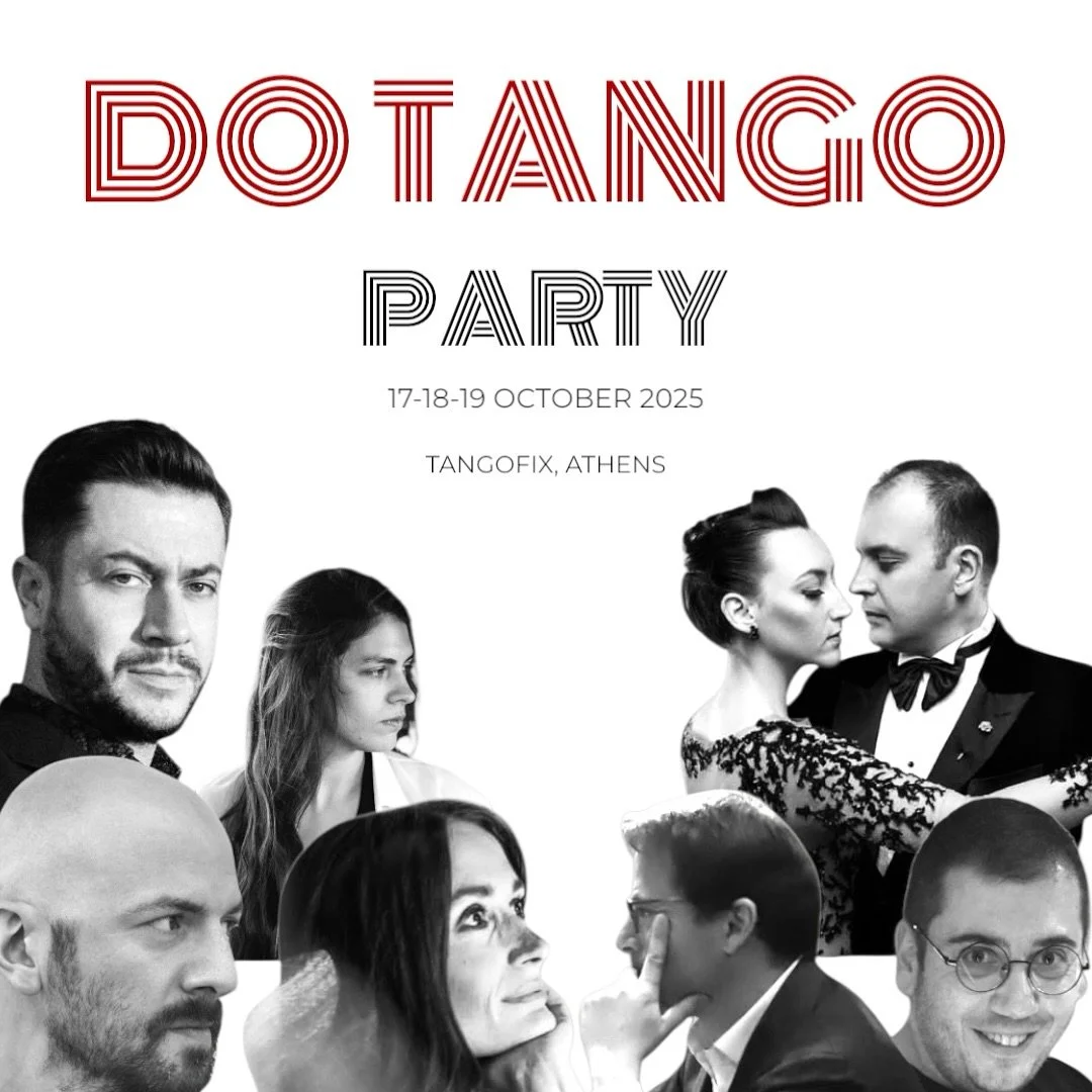 🍭 DO TANGO PARTY 🎈 The team is ready!!! We thank you all for your interest!!! www.dotango.it 17-18-19 OCTOBER 2025 in TangoFix ATHENS!!! OUR GREAT DJS @umutkaramollaoglu @georgia_ferfeli  @stefalopes78 @giannhslad 🍭🍭🍭 OUR GREAT PRE PARTY CAST dj