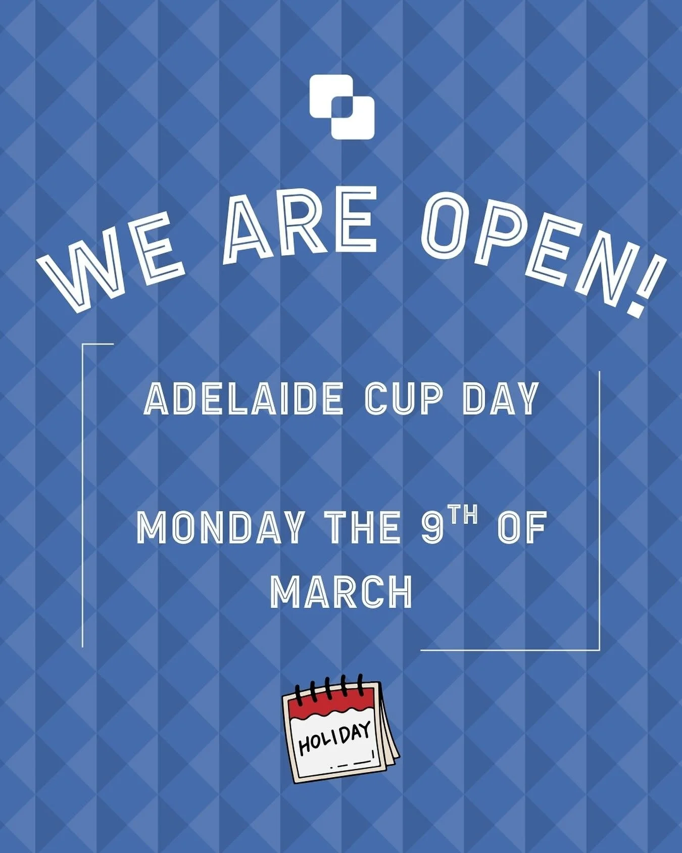 We&rsquo;re open this Adelaide Cup Day!

Trading our regular 11-7pm hours

Reach out if you need support with your health and recovery goals 💪😊

@connect.osteo 
&hellip;&hellip;&hellip;.&hellip;&hellip;&hellip;&hellip;&hellip;&hellip;&hellip;&helli