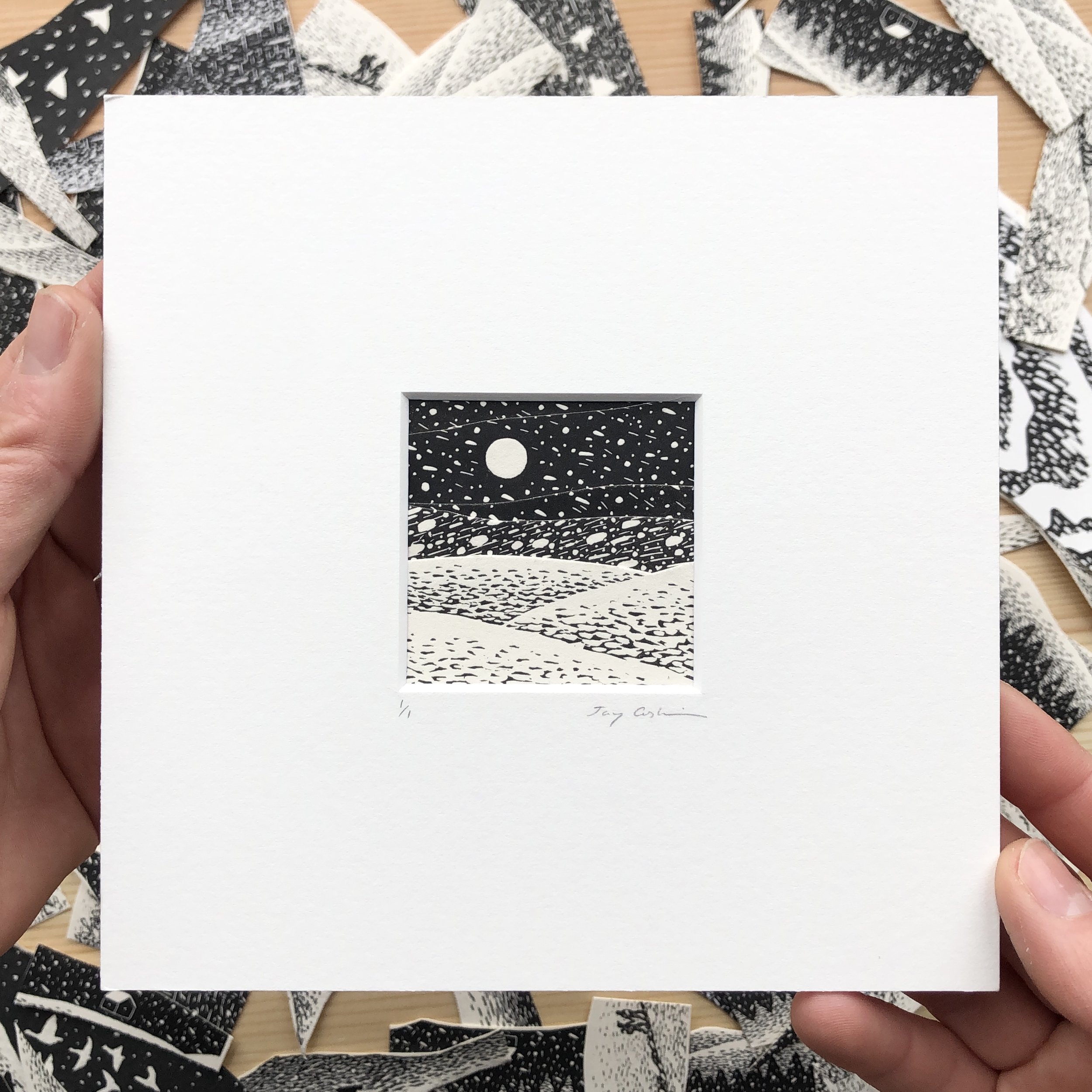 Untitled, Original print collage, 2024
Collages