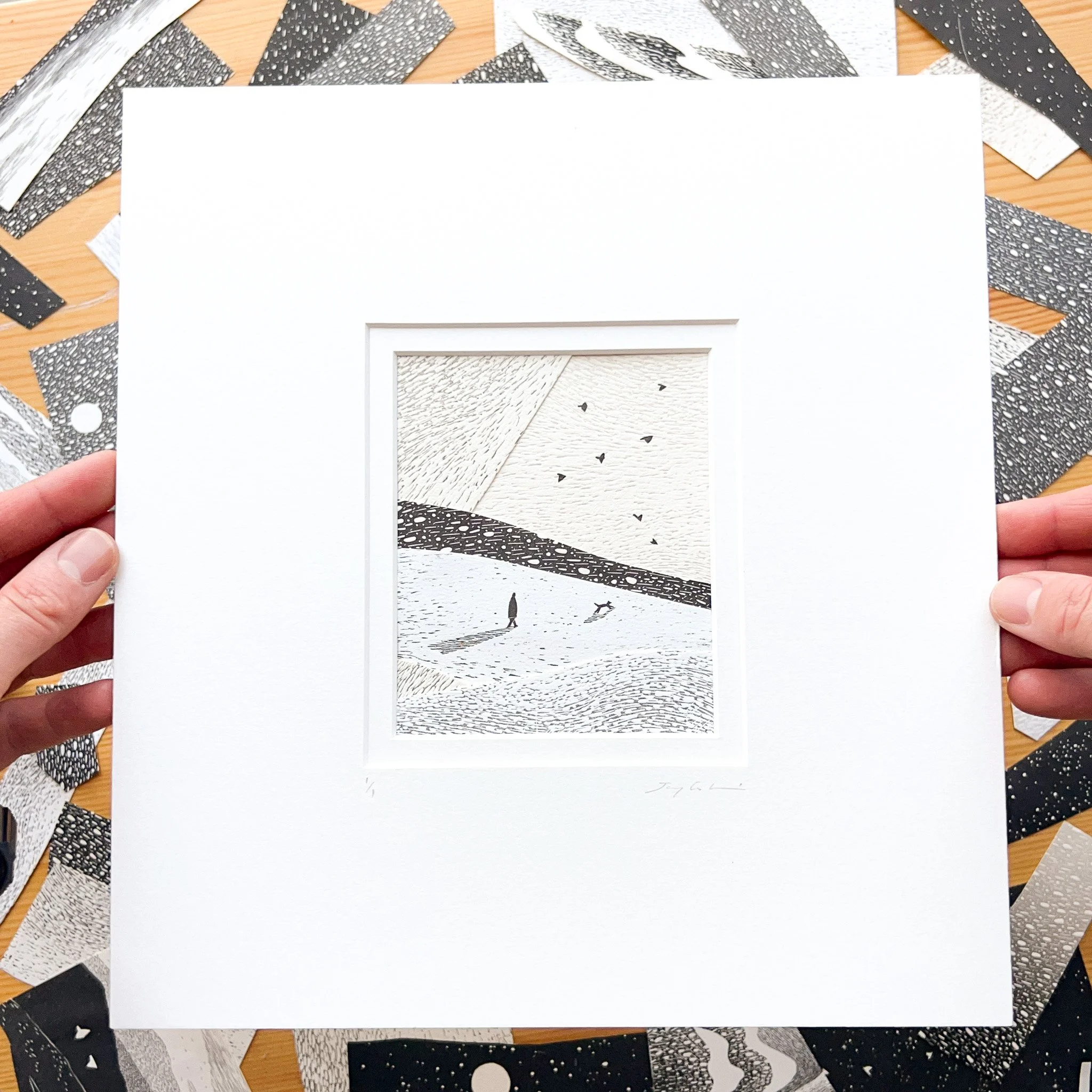 Collage 18 - 9.5x10 inch mount, 3.5x4 inch image (roughly), £100