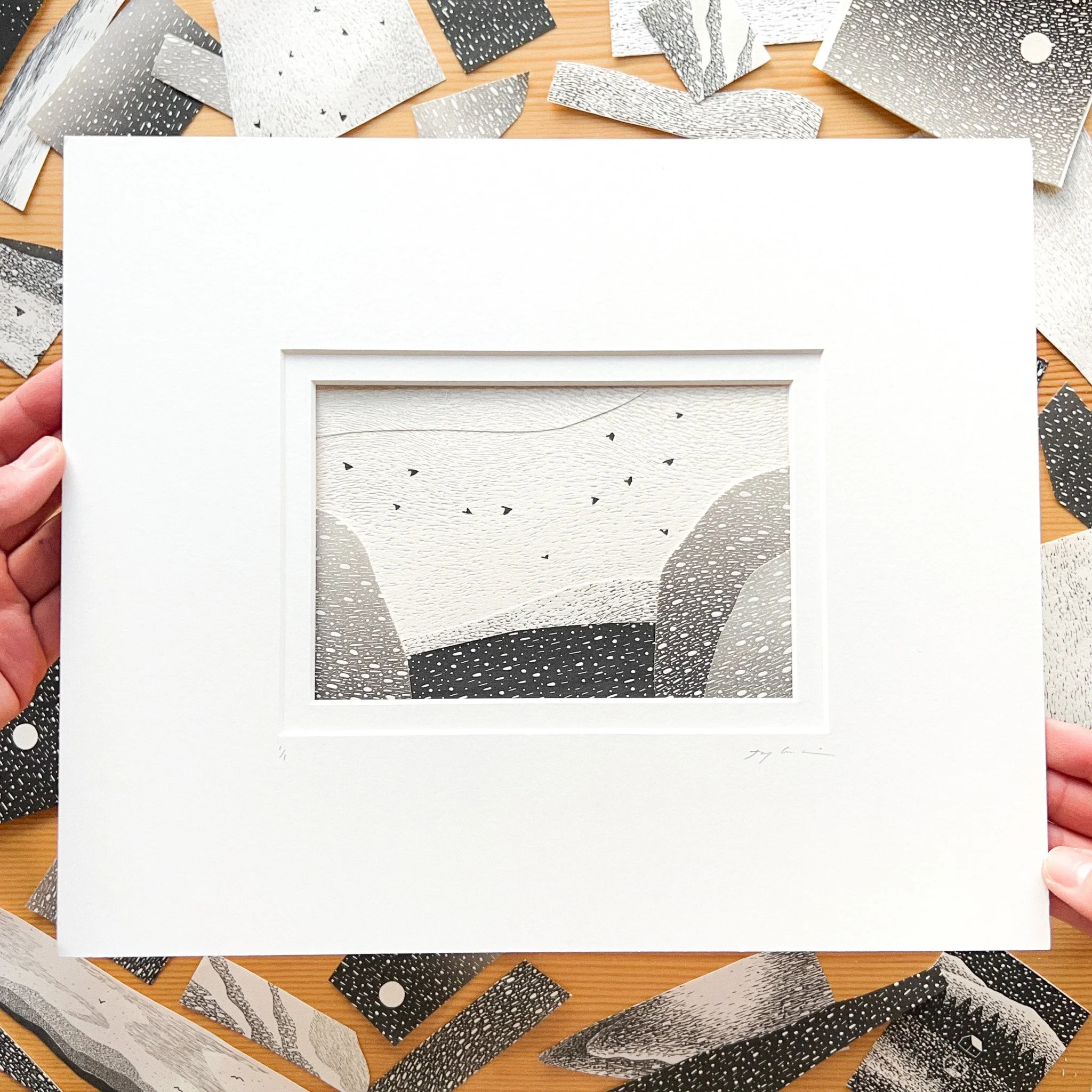 Untitled, Original print collage, 2025