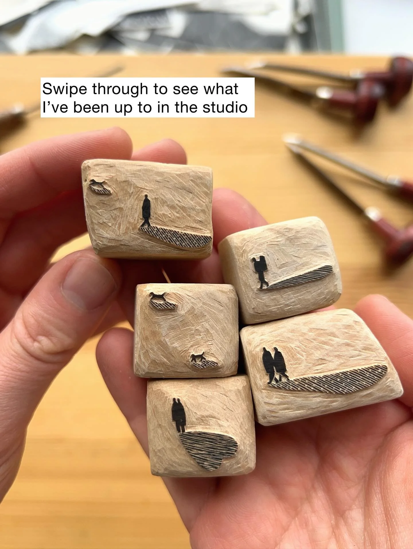 What I&rsquo;ve been doing for the past few weeks! Lots of engraving, carving, and printing. Collages to come soon 👀

#printmaking #artprocess #printmakingprocess #artist #carving #woodengraving