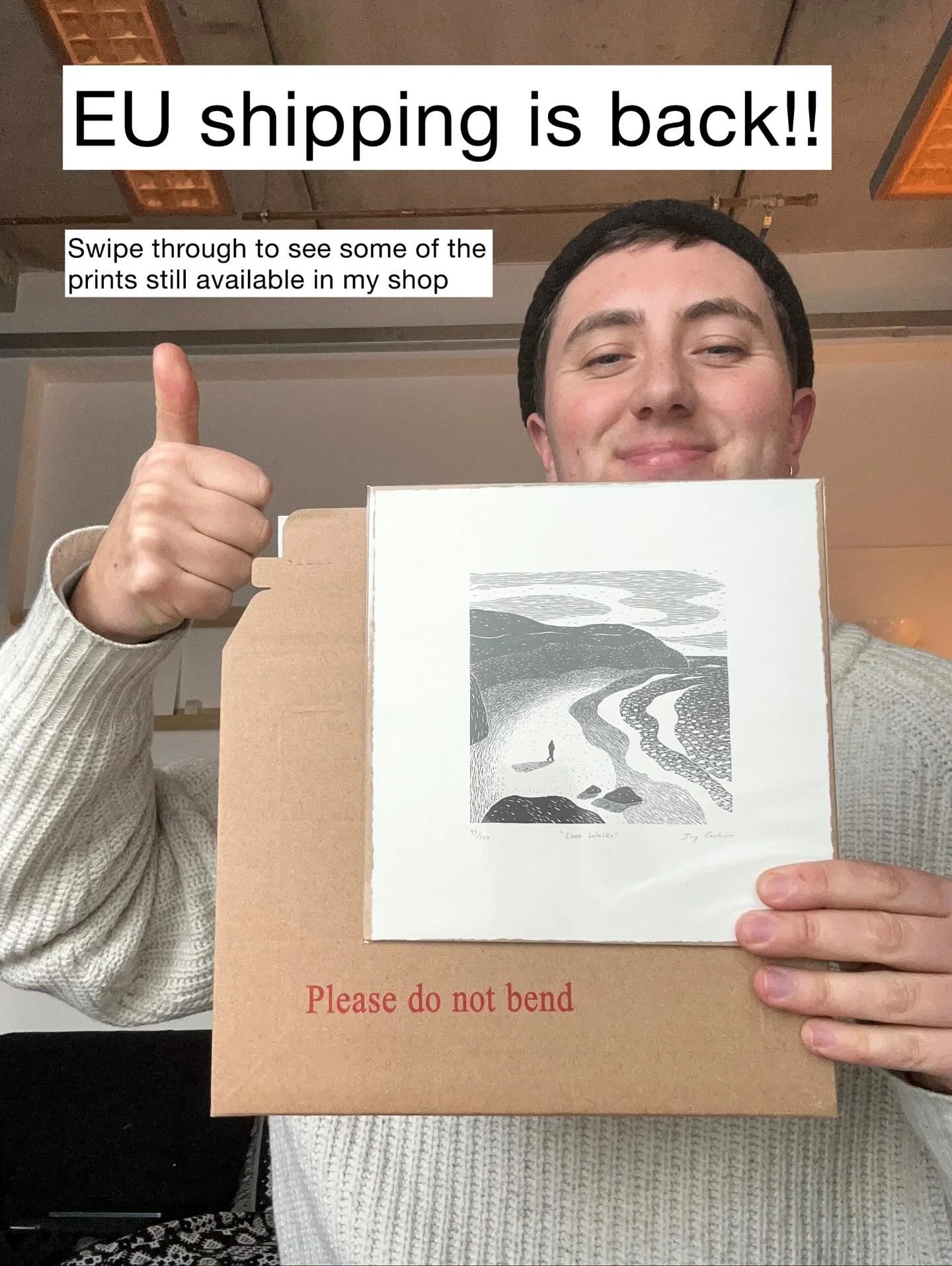 If you’re a newsletter subscriber check your inbox for the free EU shipping code I just sent out 👀 
I’m very excited to announce that EU shipping is back on! It took lots of paperwork and headaches but I’m now able to ship to EU a