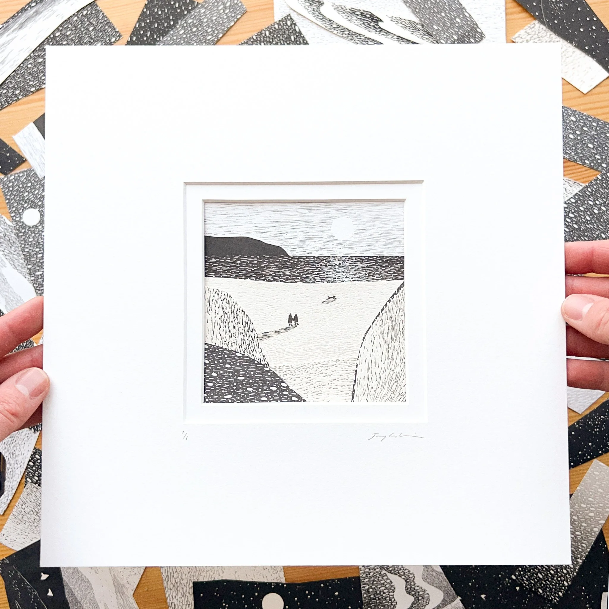 Collage 41 - 10x10 inch mount, 4x4 inch image, £110