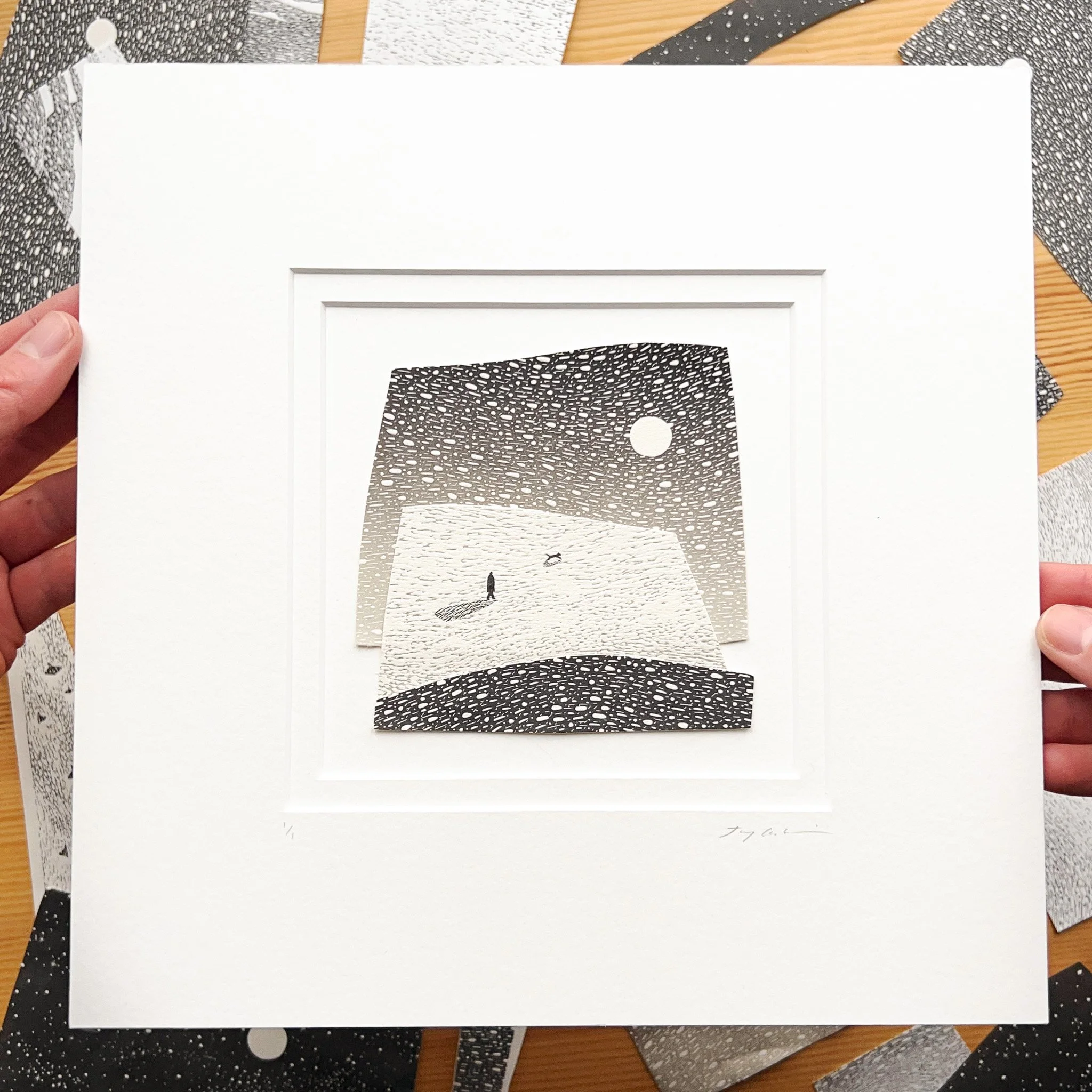 Collage 20, 10 x 10 inch mount, £115