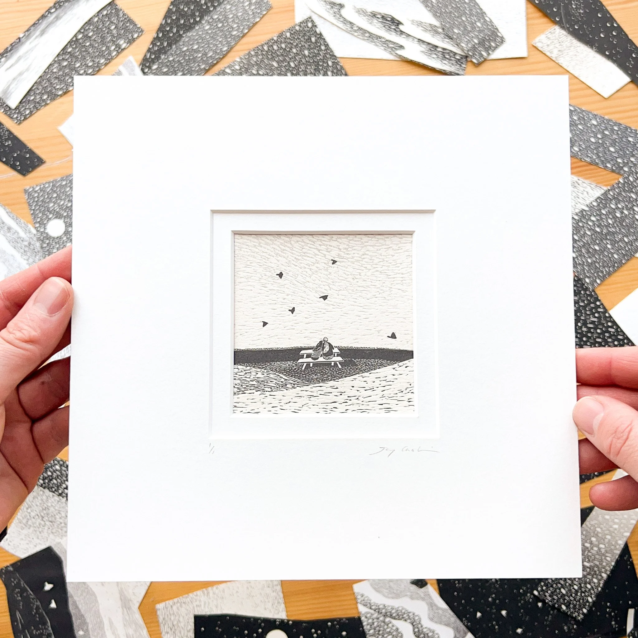 Collage 8 - 8x8 inch mount, 3x3 inch image, £85