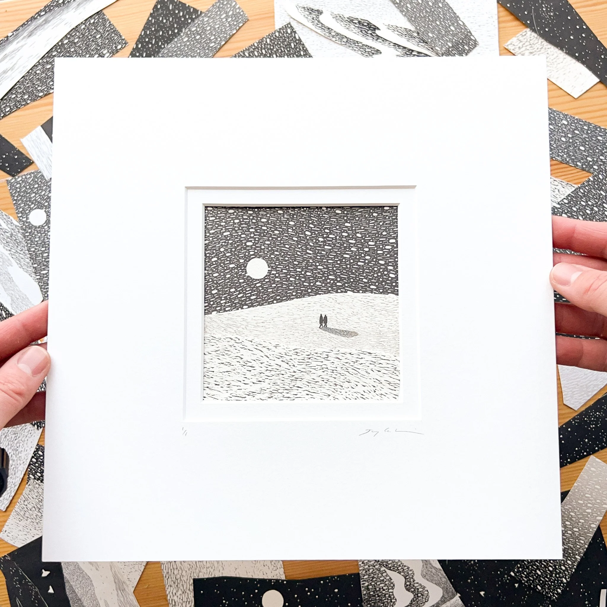 Collage 39 - 10x10 inch mount, 4x4 inch image, £110