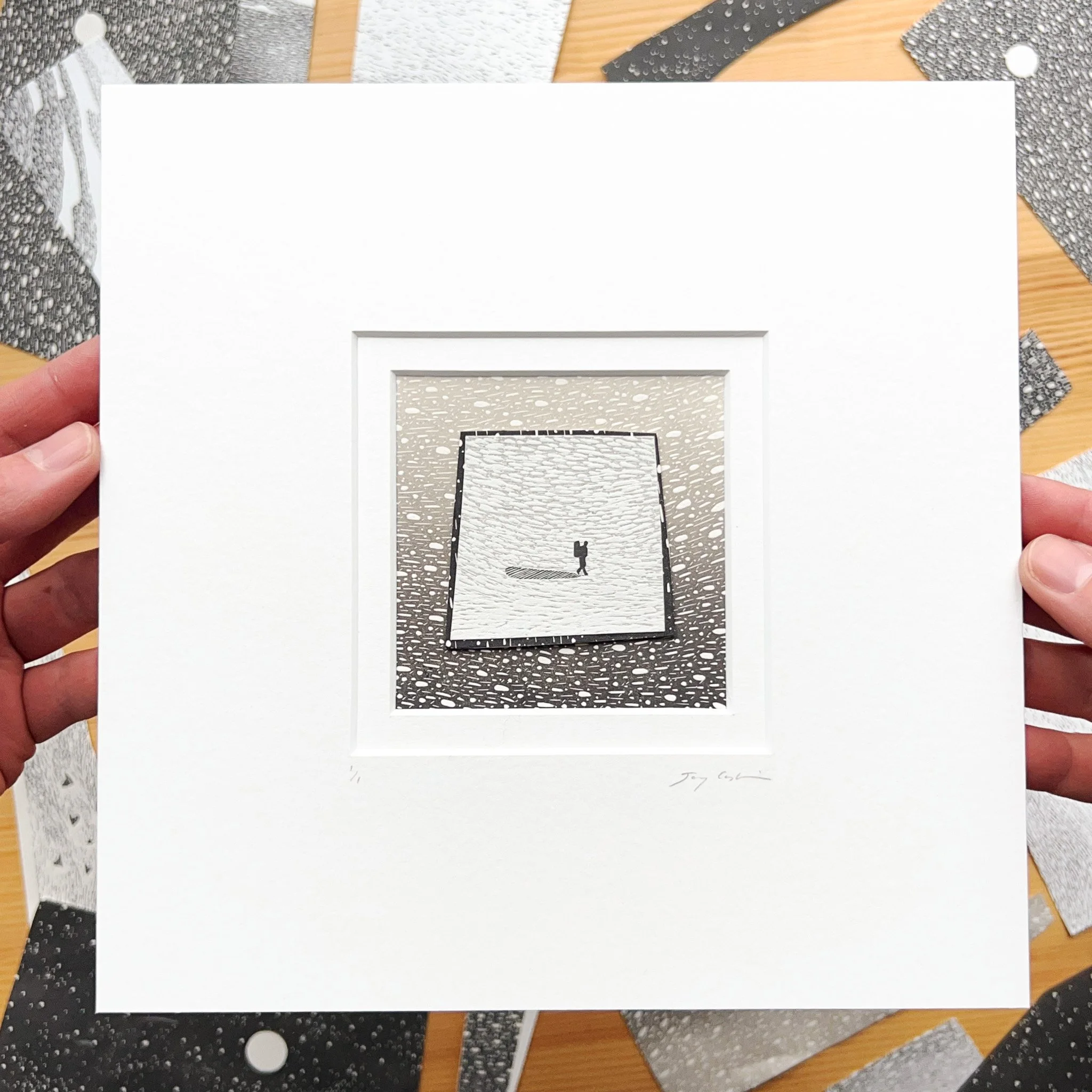 Collage 10, 8x8 inch mount, £80