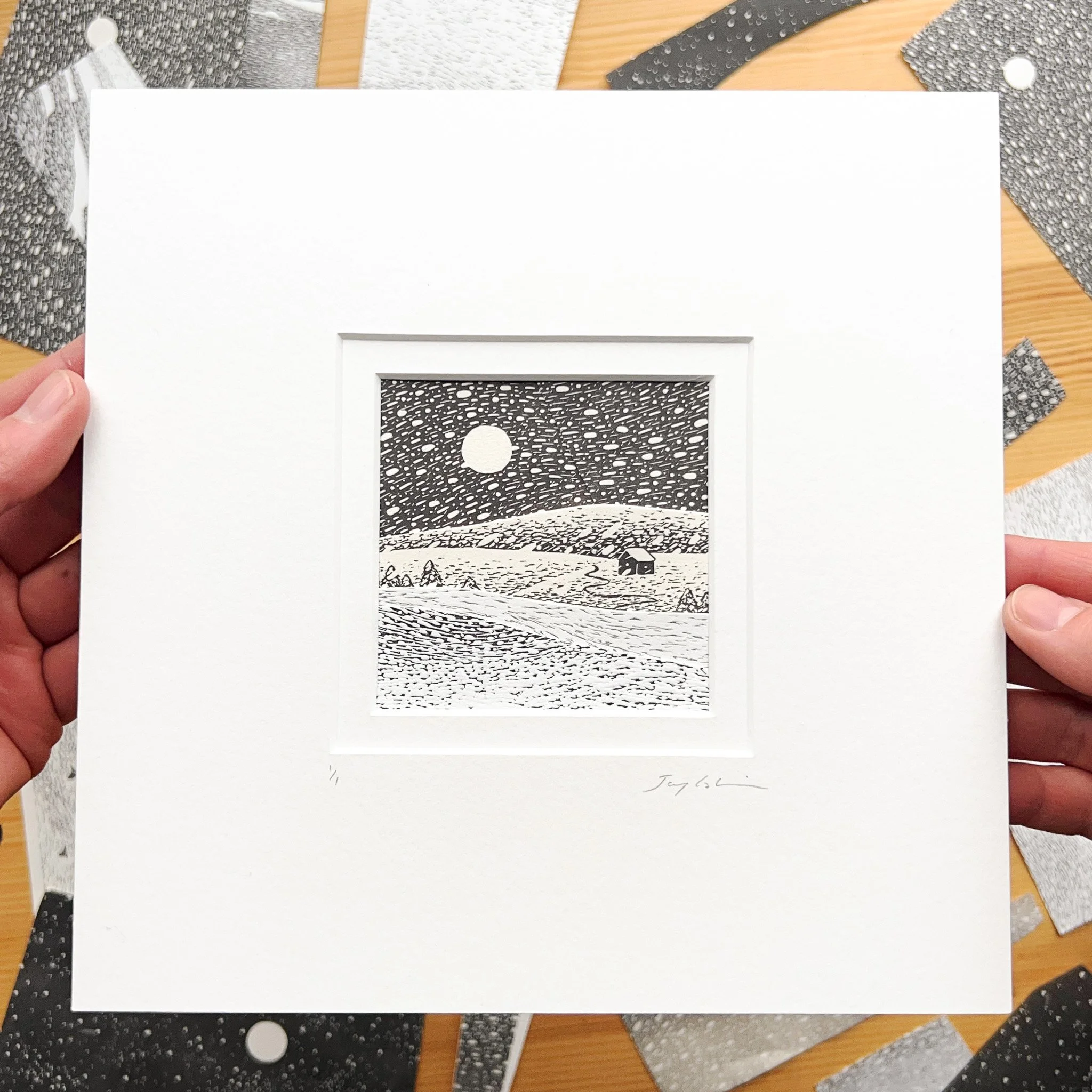 Collage 3, 8x8 inch mount, £80