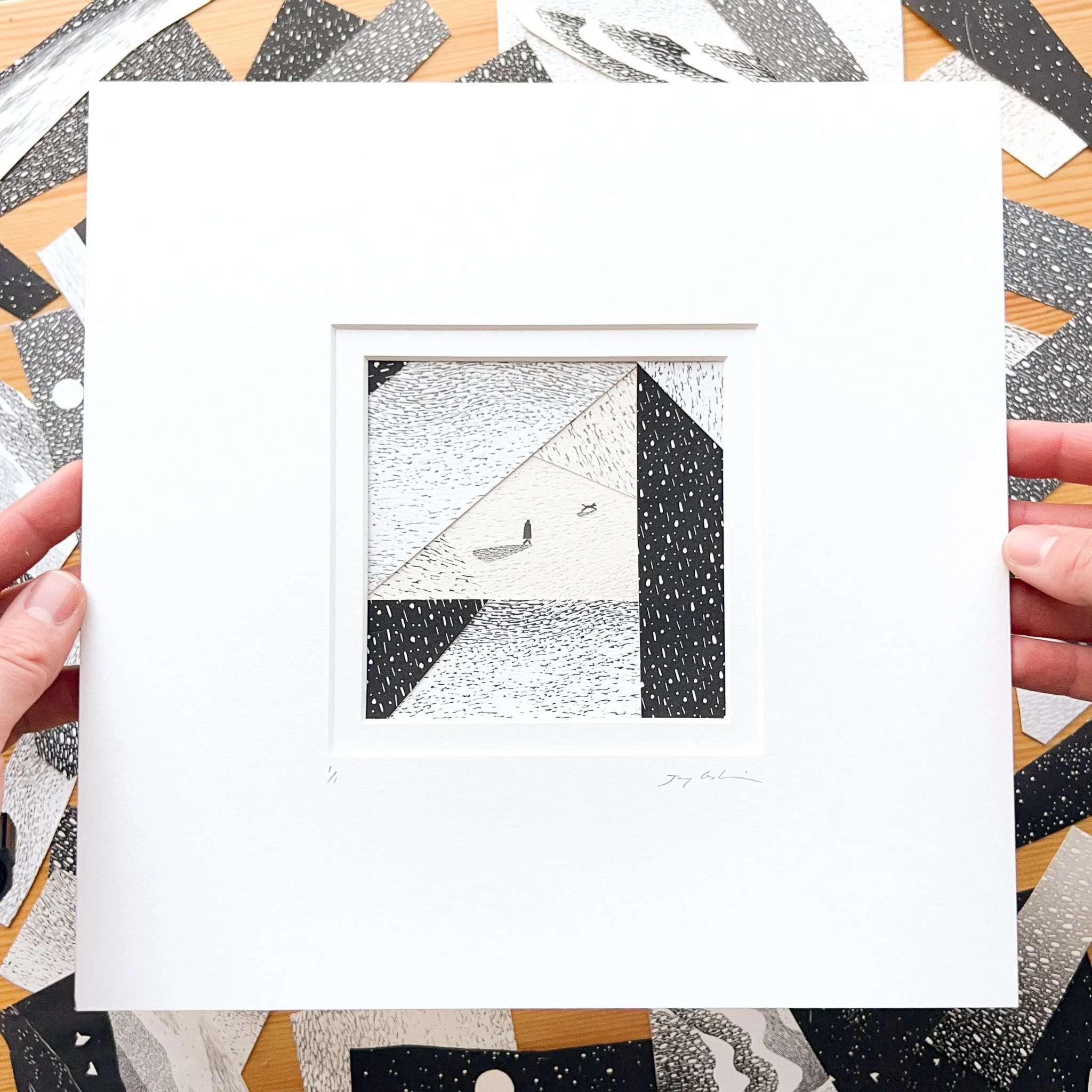 Collage 42 - 10x10 inch mount, 4x4 inch image, £110