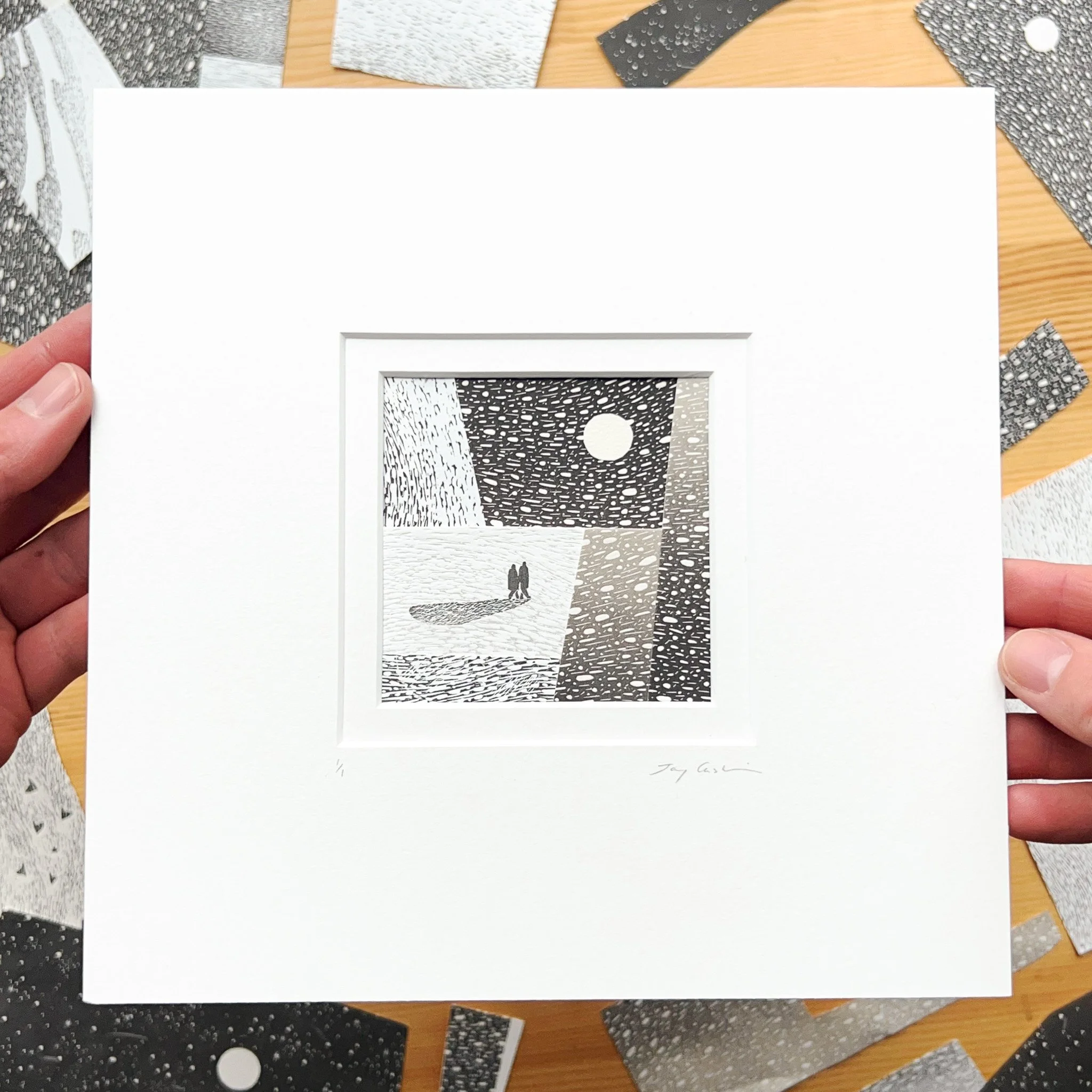 Collage 7, 8x8 inch mount, £80