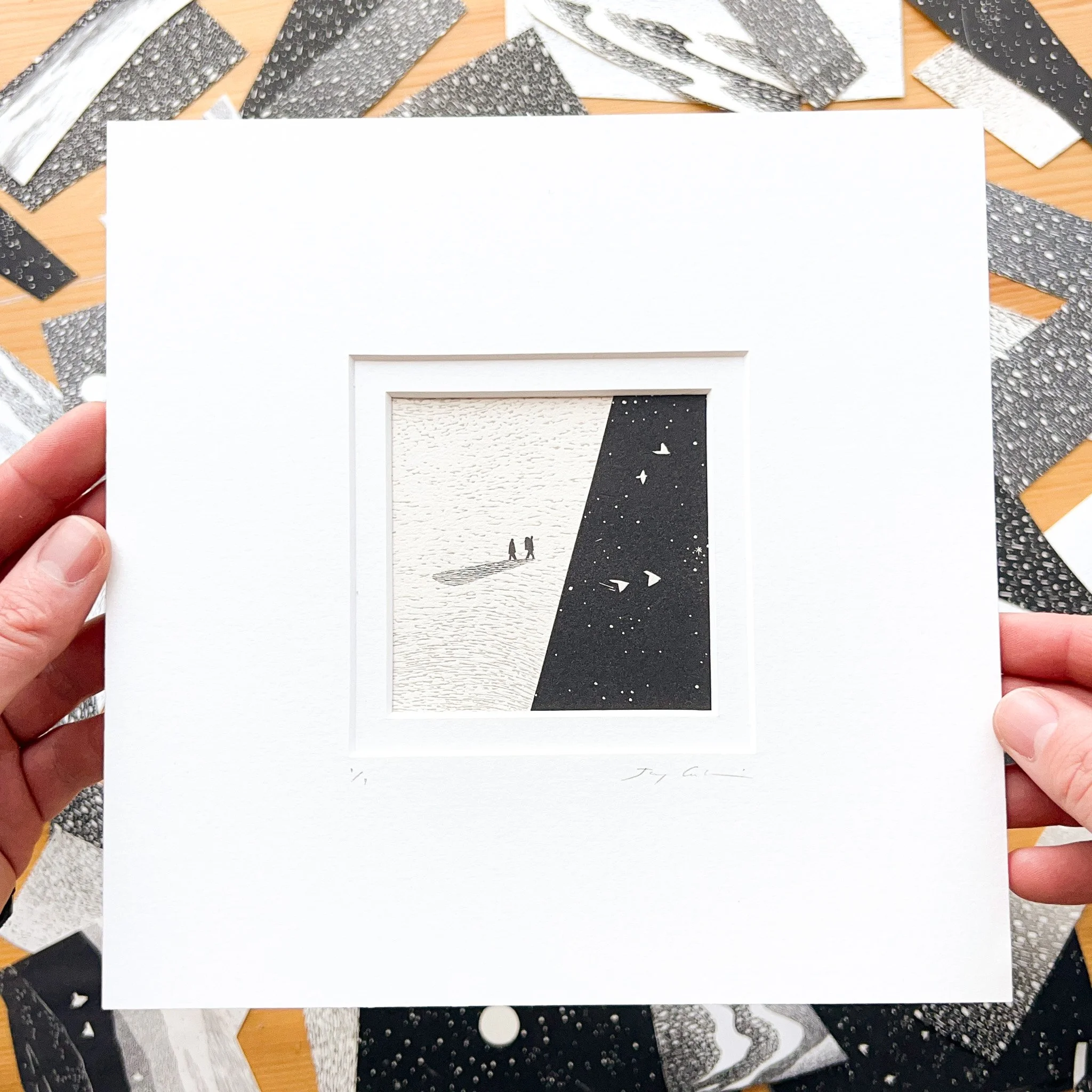 Collage 9 - 8x8 inch mount, 3x3 inch image, £85