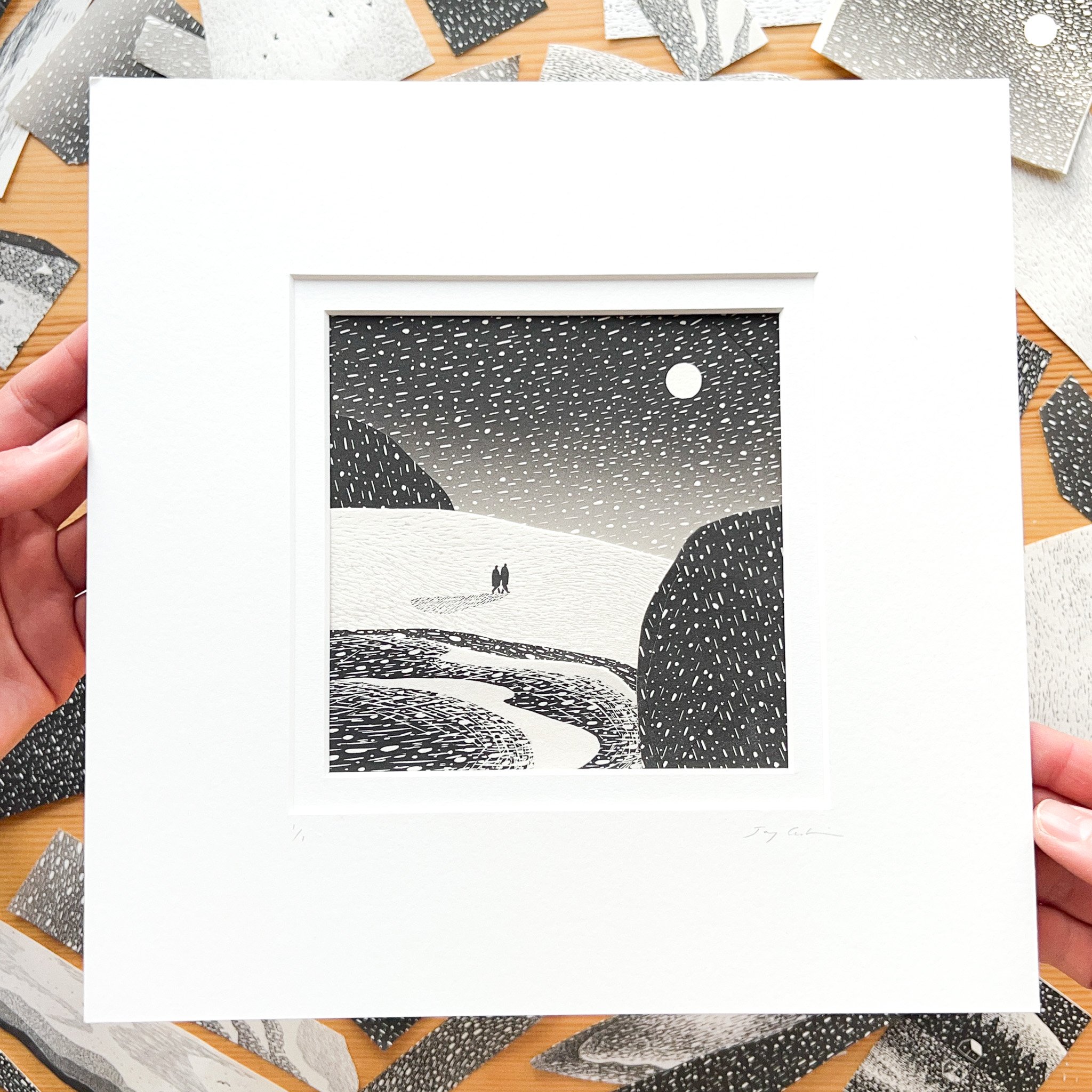 Untitled, Original print collage, 2025