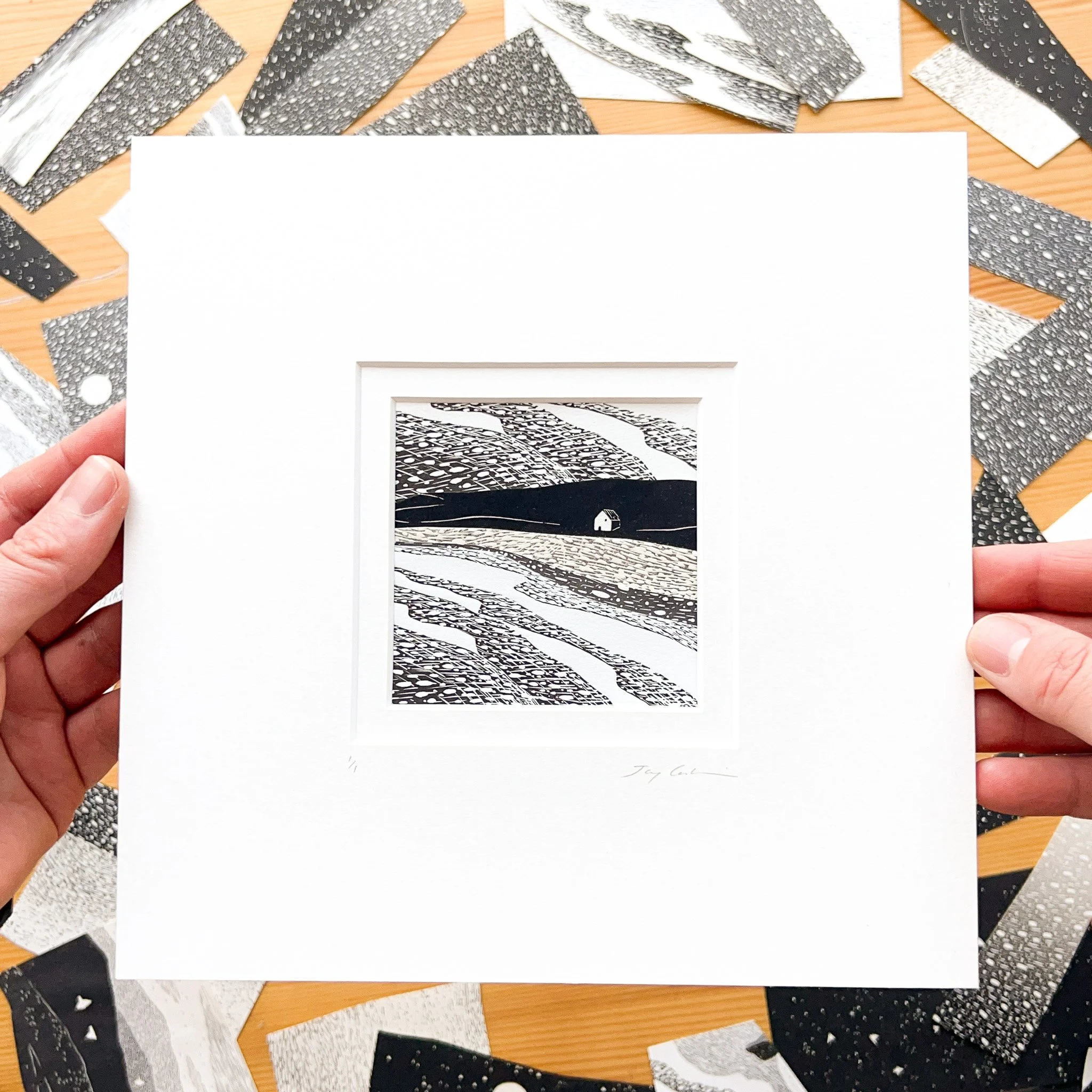 Collage 14 - 8x8 inch mount, 3x3 inch image, £85