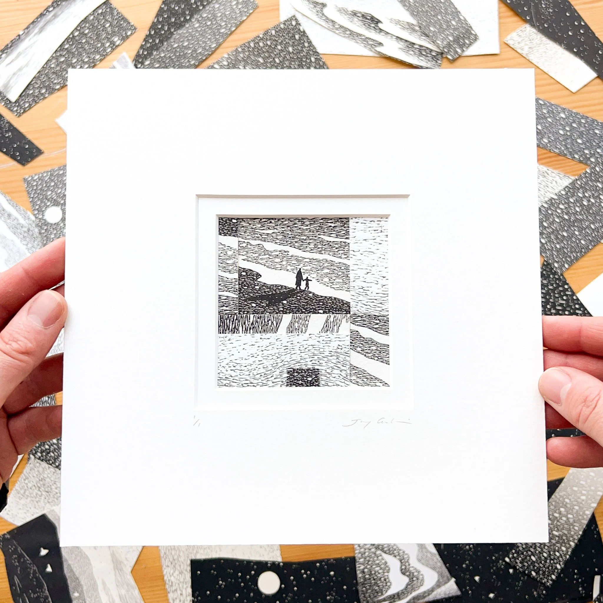 Collage 11 - 8x8 inch mount, 3x3 inch image, £85