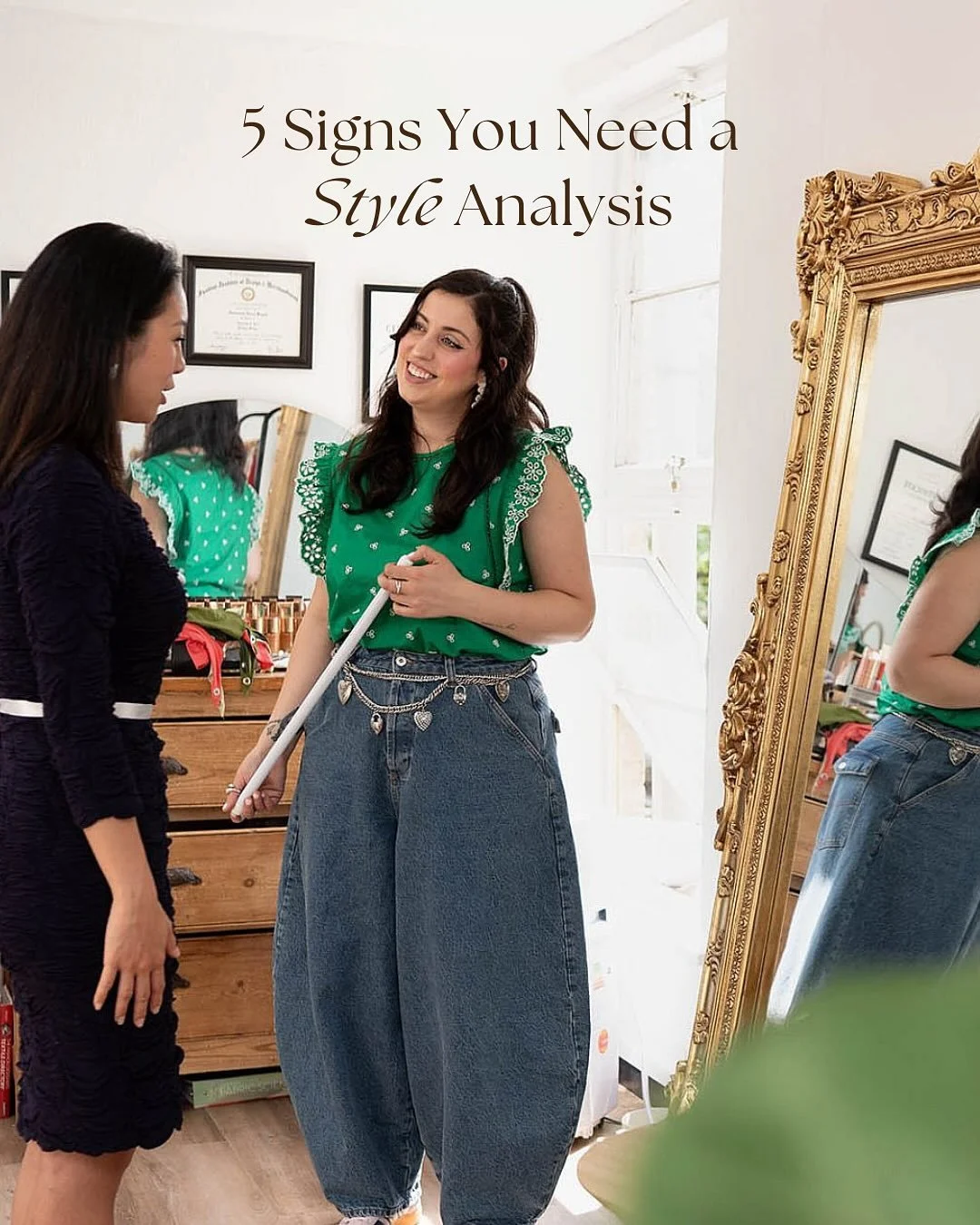 How many pieces in your wardrobe have never been worn? A style analysis helps you stop buying what doesn&rsquo;t work and start building a closet that actually makes sense. Invest in your style now, save money (and stress) later.

Are you facing the 
