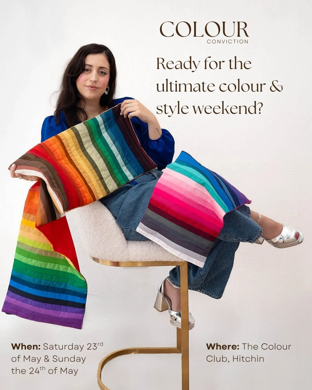 Hey Hitchin 👋🏼

I&rsquo;m coming back! I&rsquo;m so excited to be back at @colourclub__ offering mini colour analysis sessions. Last time was SO great we had to do it again 🫶🏼

Only this time&hellip; we&rsquo;re also offering tickets to a style w
