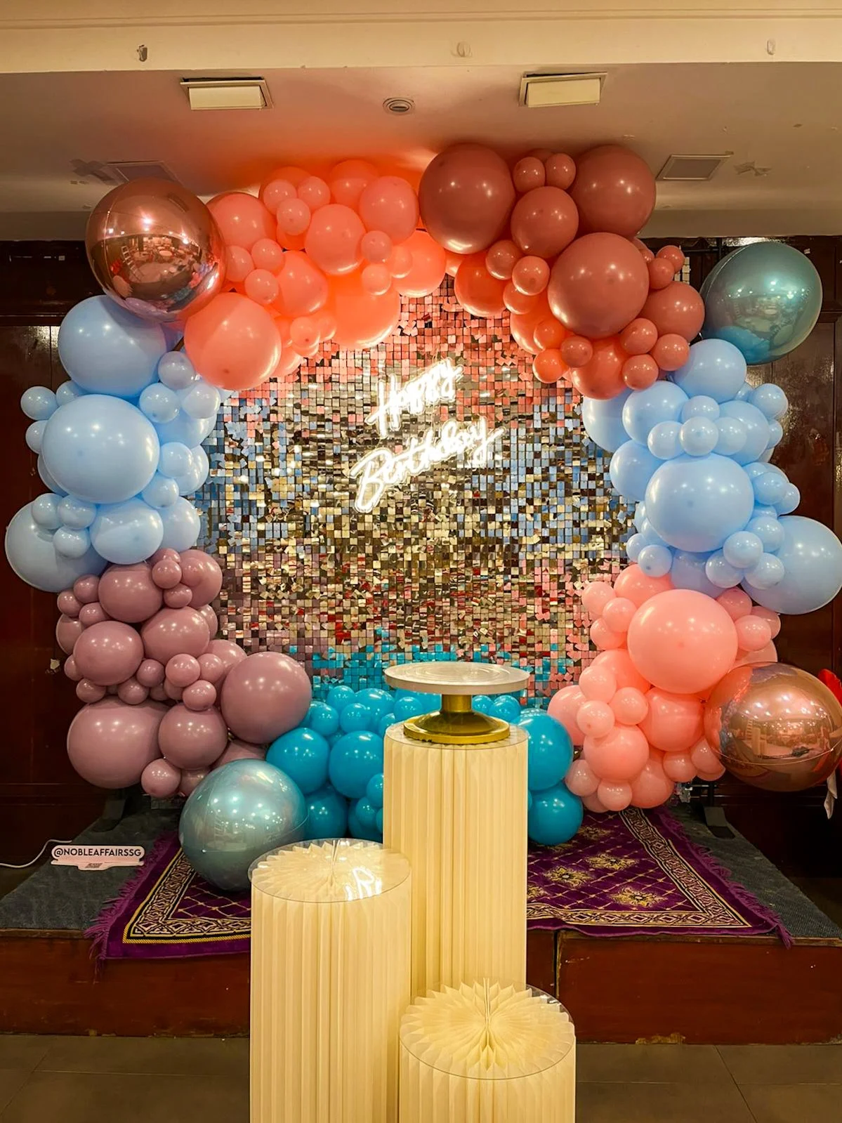 Round Loop Organic Balloon Garland