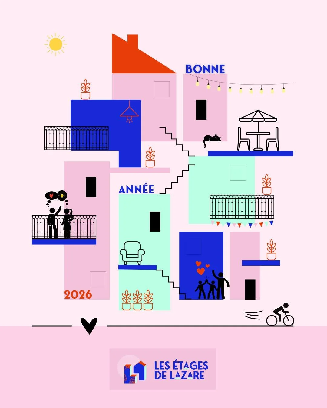 Belle ann&eacute;e 2026 !✨

Je vous souhaite 365 jours de nuances &eacute;clatantes :
🌊du bleu pour la s&eacute;r&eacute;nit&eacute;,
🌞du jaune pour la joie
🍊une pointe de orange pour le dynamisme
🌸une &eacute;norme dose de rose pour la douceur
?