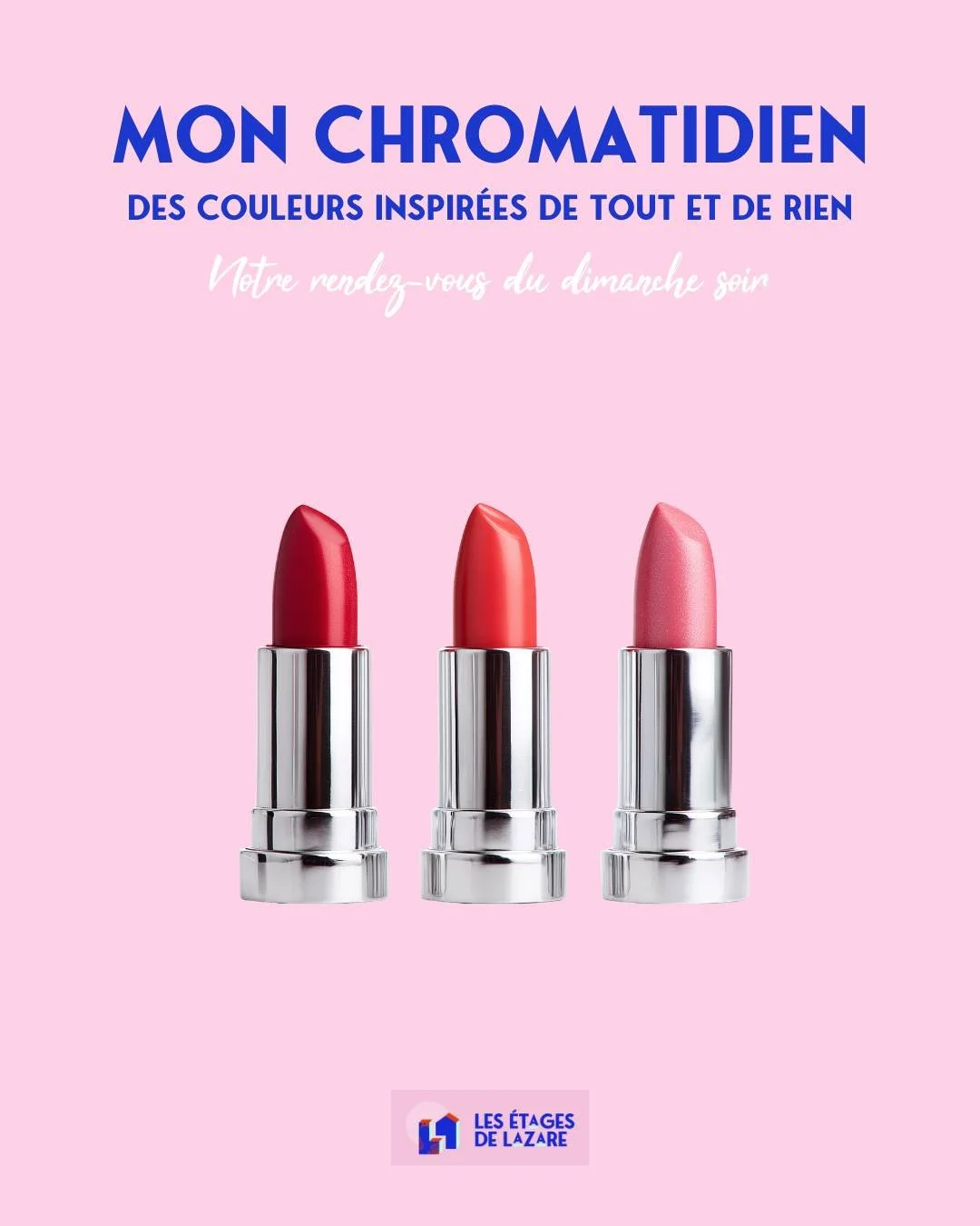Pour notre rendez-vous du dimanche soir, on plonge dans un univers glamour, vitamin&eacute; et d&eacute;licieusement puissant. Mon inspiration ? Le b&acirc;ton de rouge &agrave; l&egrave;vres, et le duo rouge et rose💄

C&rsquo;est aussi un symbole d