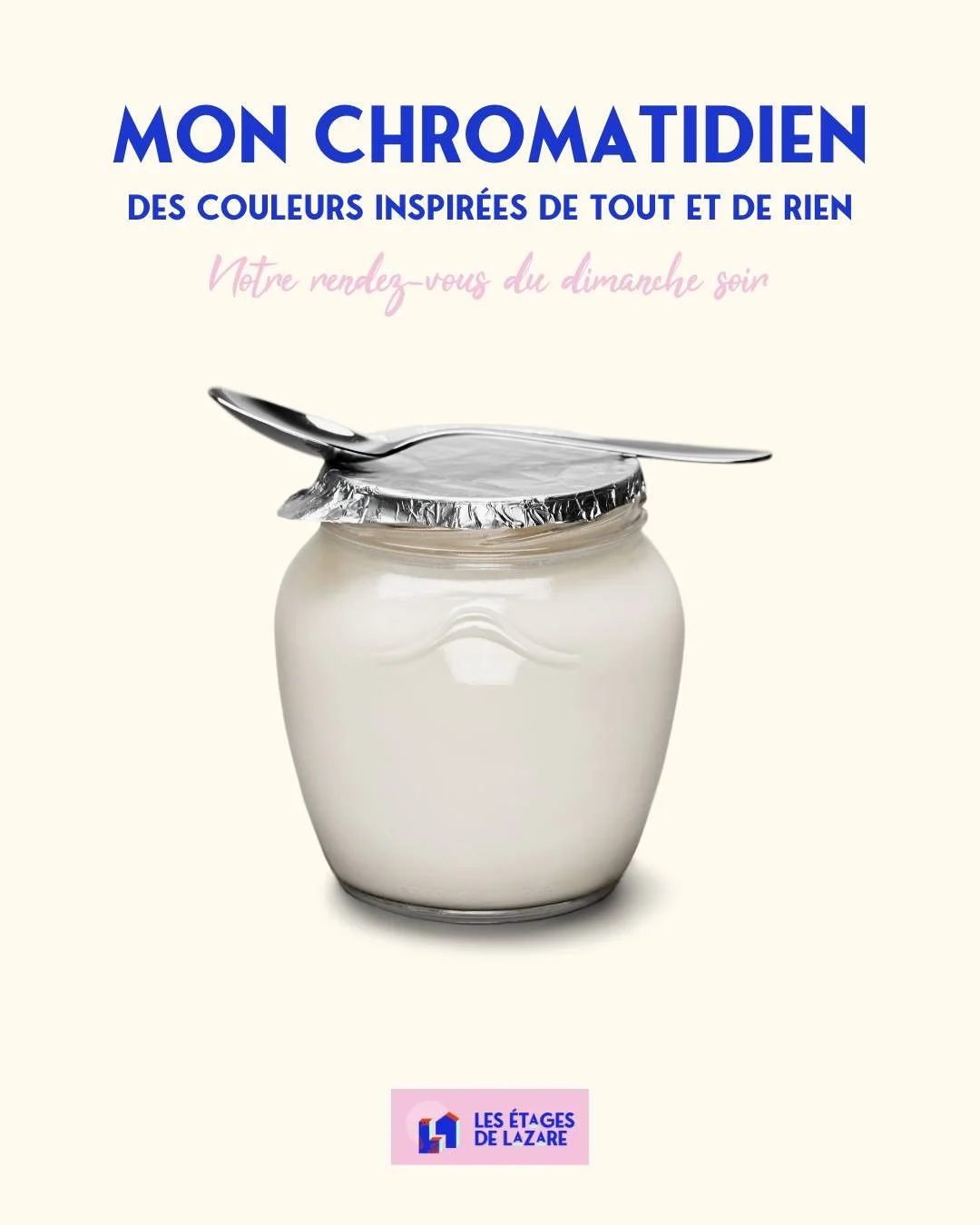 Mon inspiration ? L'esth&eacute;tique minimaliste et presque clinique du pot de yaourt en verre et de son opercule brillant. 🥄

Ce duo Blanc &amp; Chrome est ultra-contemporain, mais sans une touche organique, il peut vite para&icirc;tre froid.

C&r