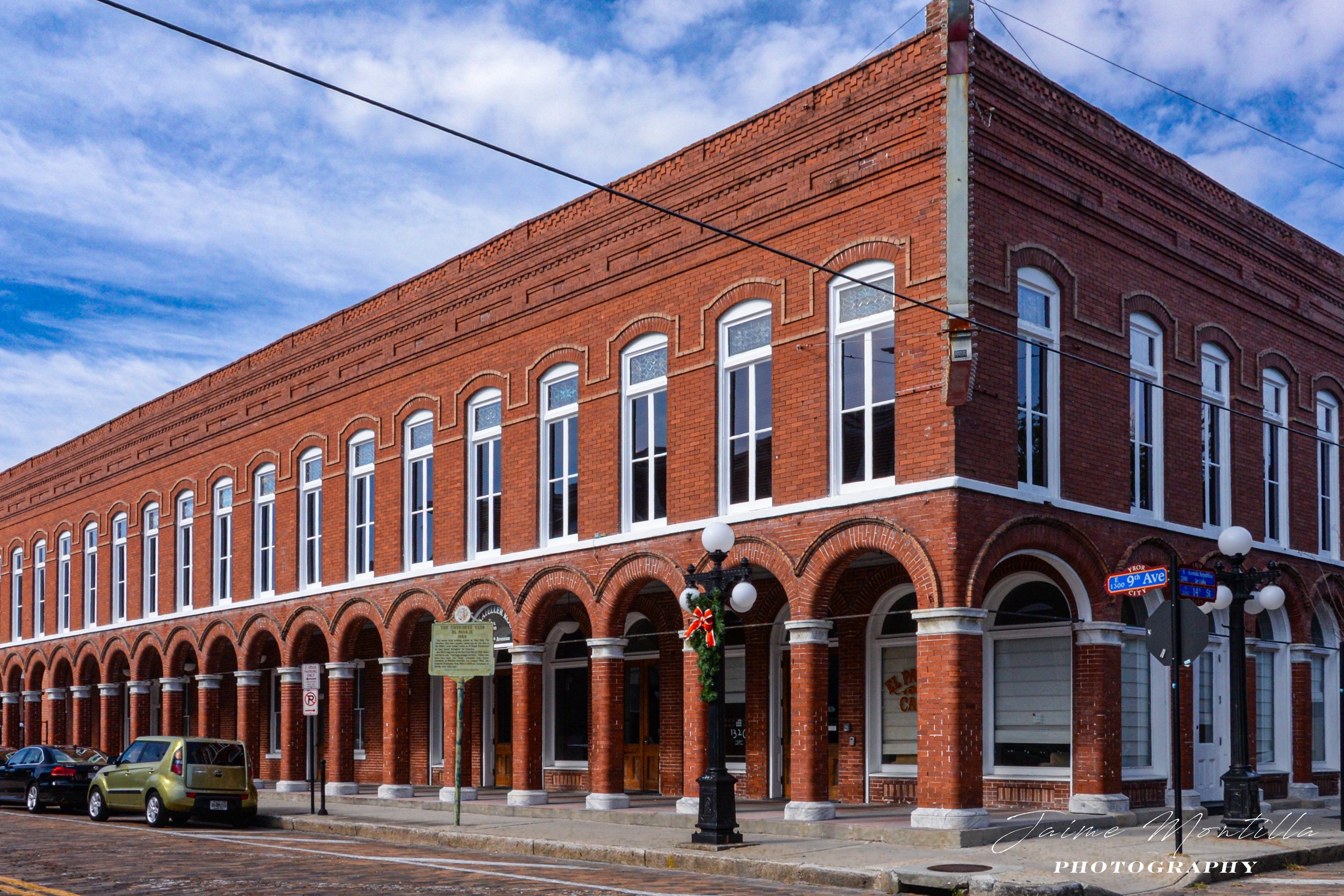 1896 Cherokee Club built by the Ybor Land & Improvement Co. was the first structure with stained glass windows in Ybor City