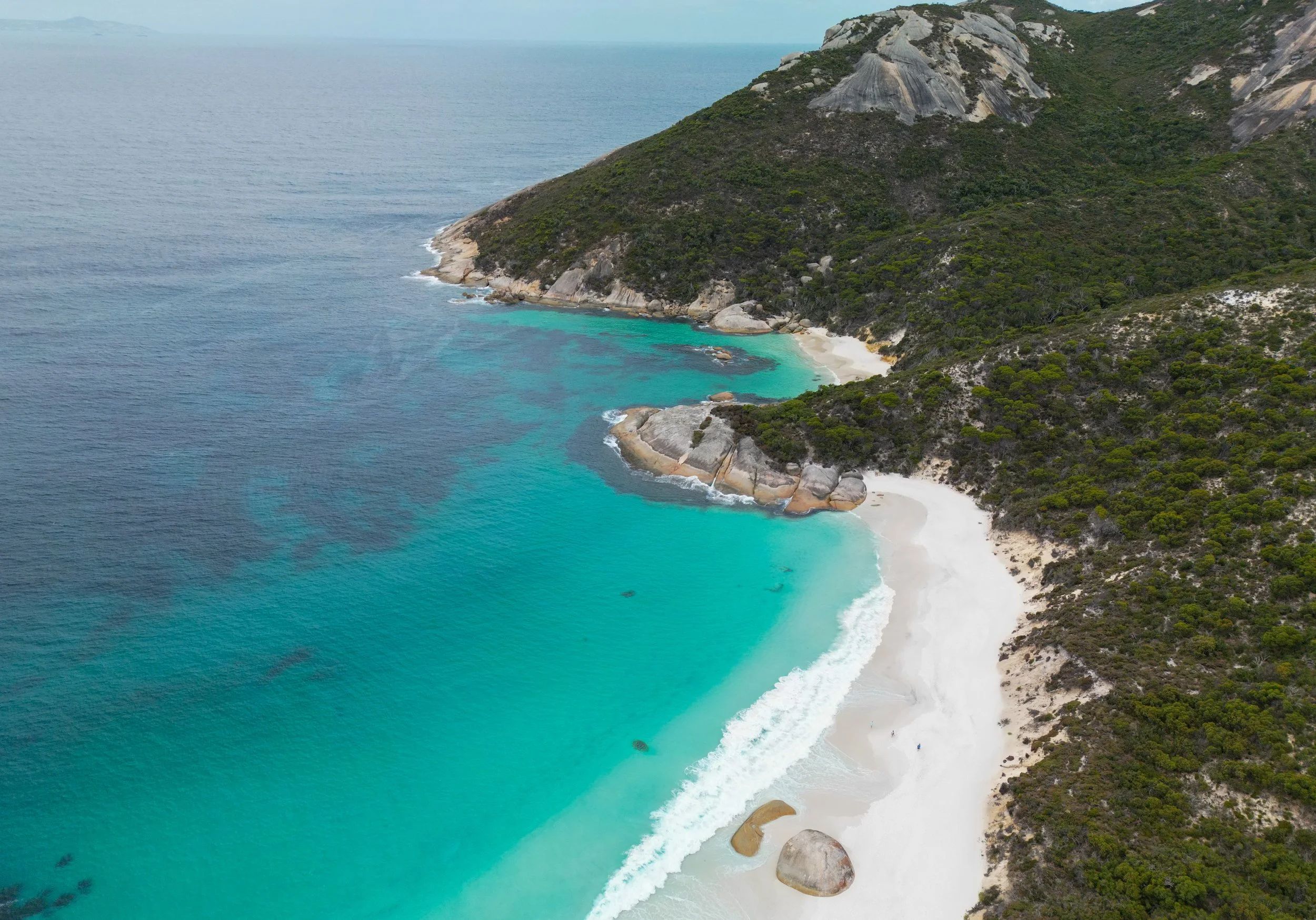 little beach albany aerial drone photo