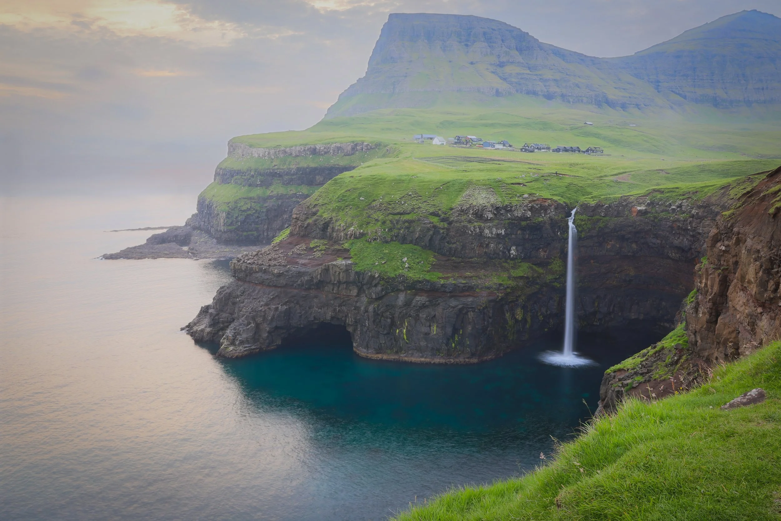 Múlafossur Waterfall