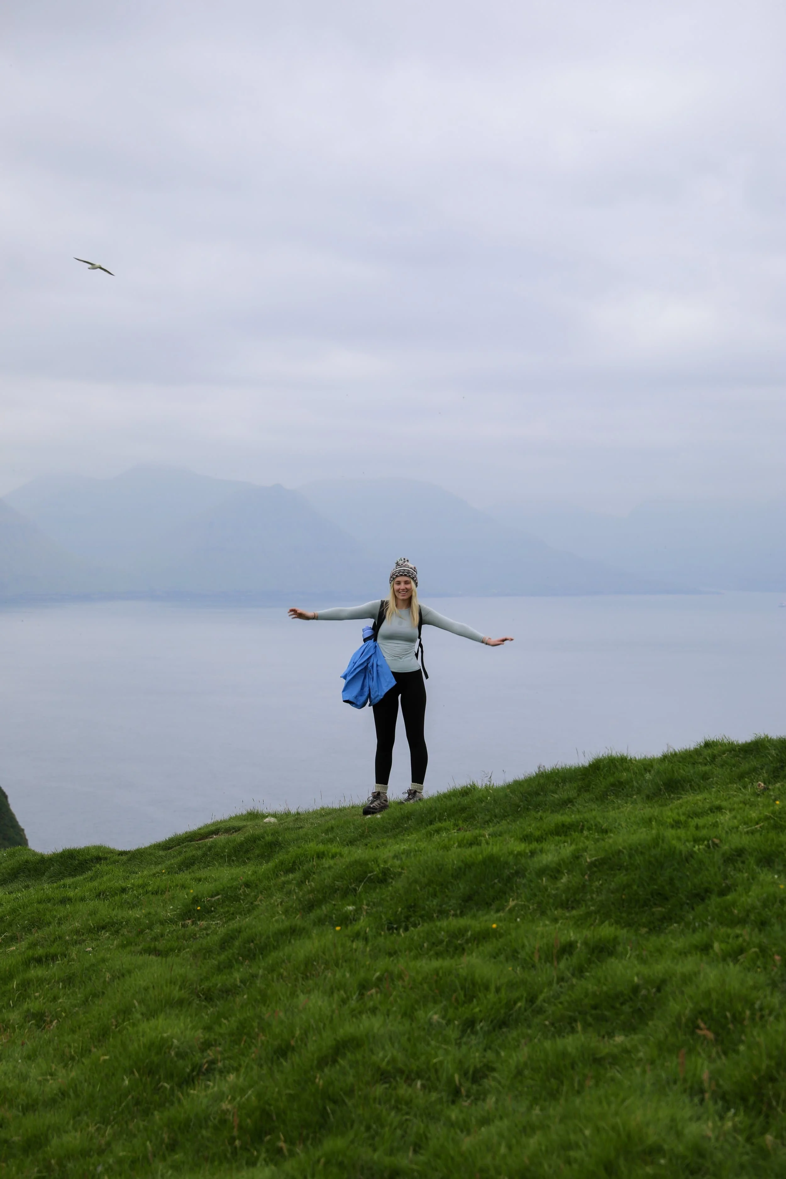 faroe islands trekking kallur lighthouse