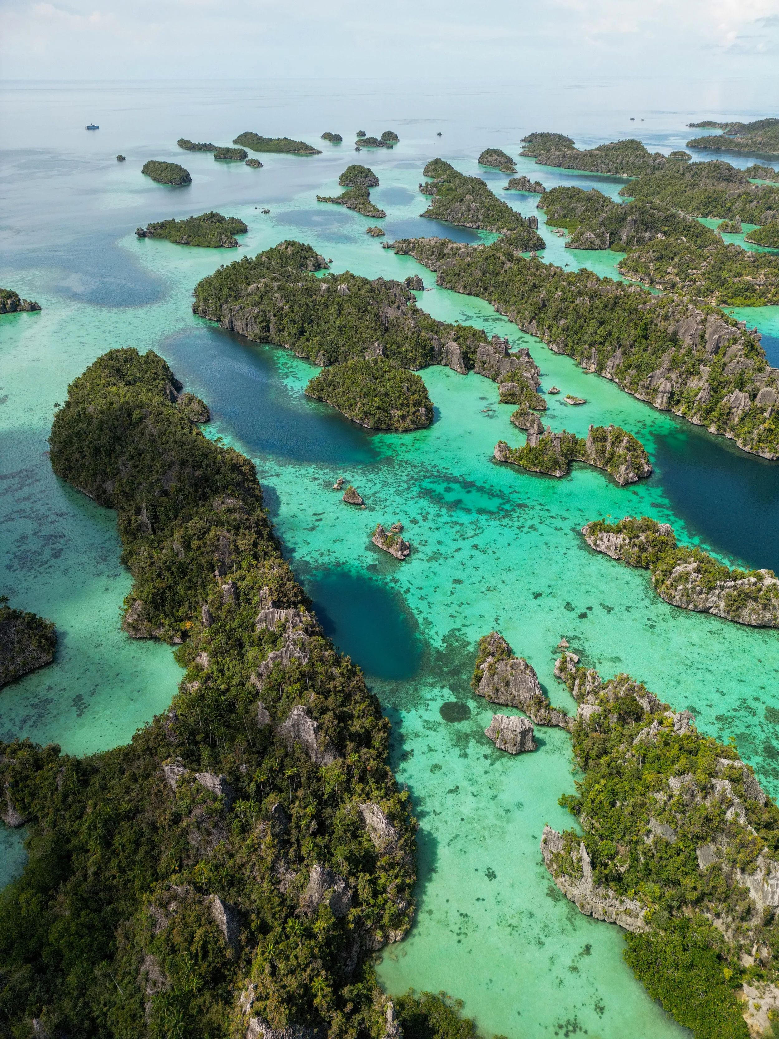 misool raja ampat drone photography