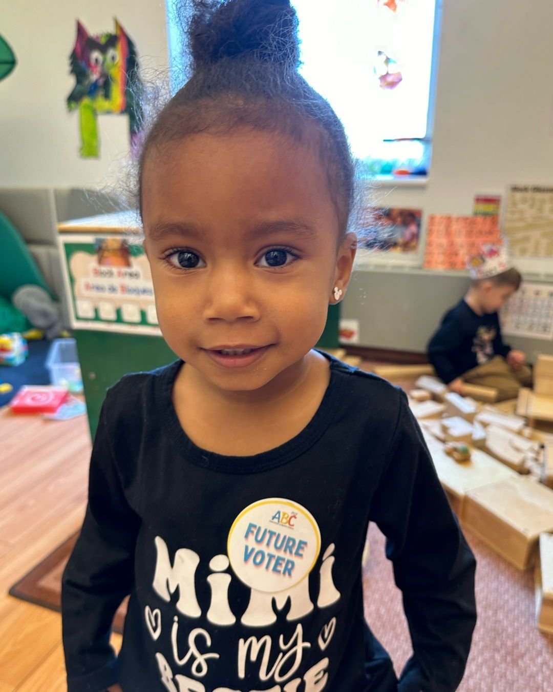 In honor of voting season and today&rsquo;s election, the Tadpole Room at the Graham School held their own voting activity. The polling decision was for the name of their plant&mdash;Pete or Salad. Our children did an excellent job at exercising thei