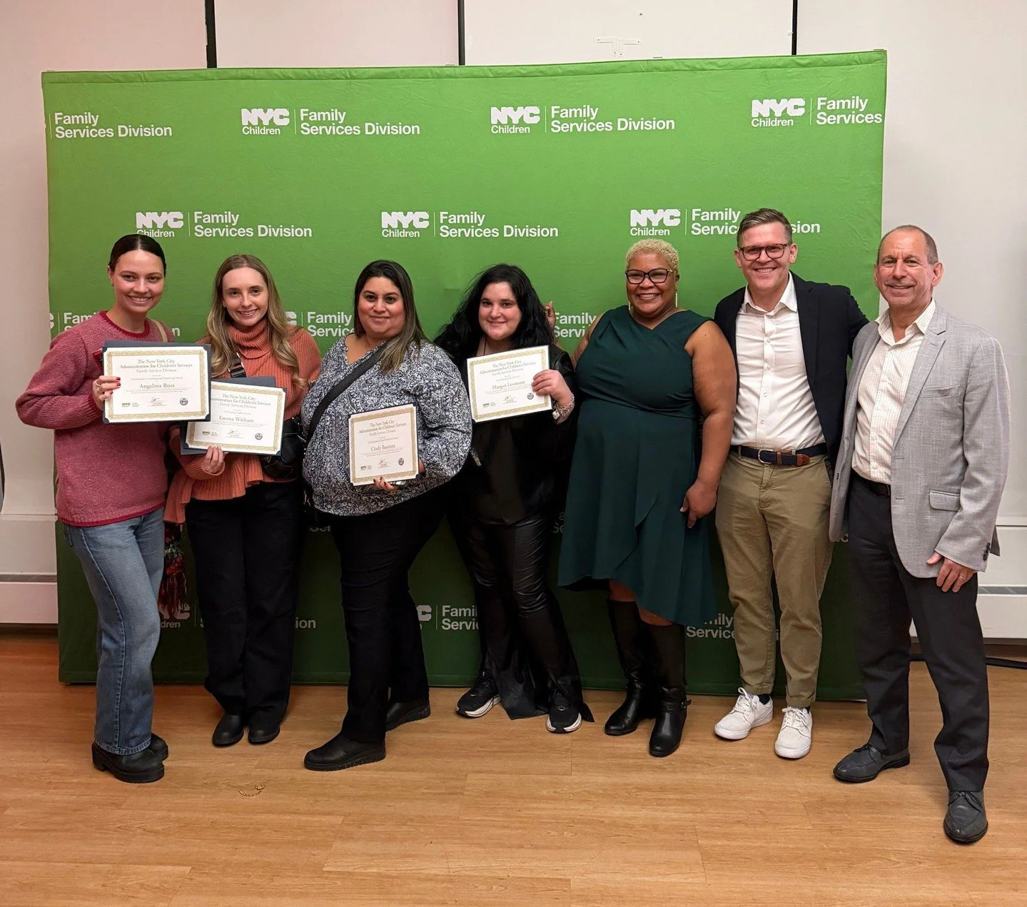 As we enter the New Year, it is also important to reflect on the accomplishments of 2025! 

ABC was thrilled to celebrate Angelina Ross, Emma Witham, Cindy Bautista, and Margot Levinson, staff members of All Children's House who were honored at the 2